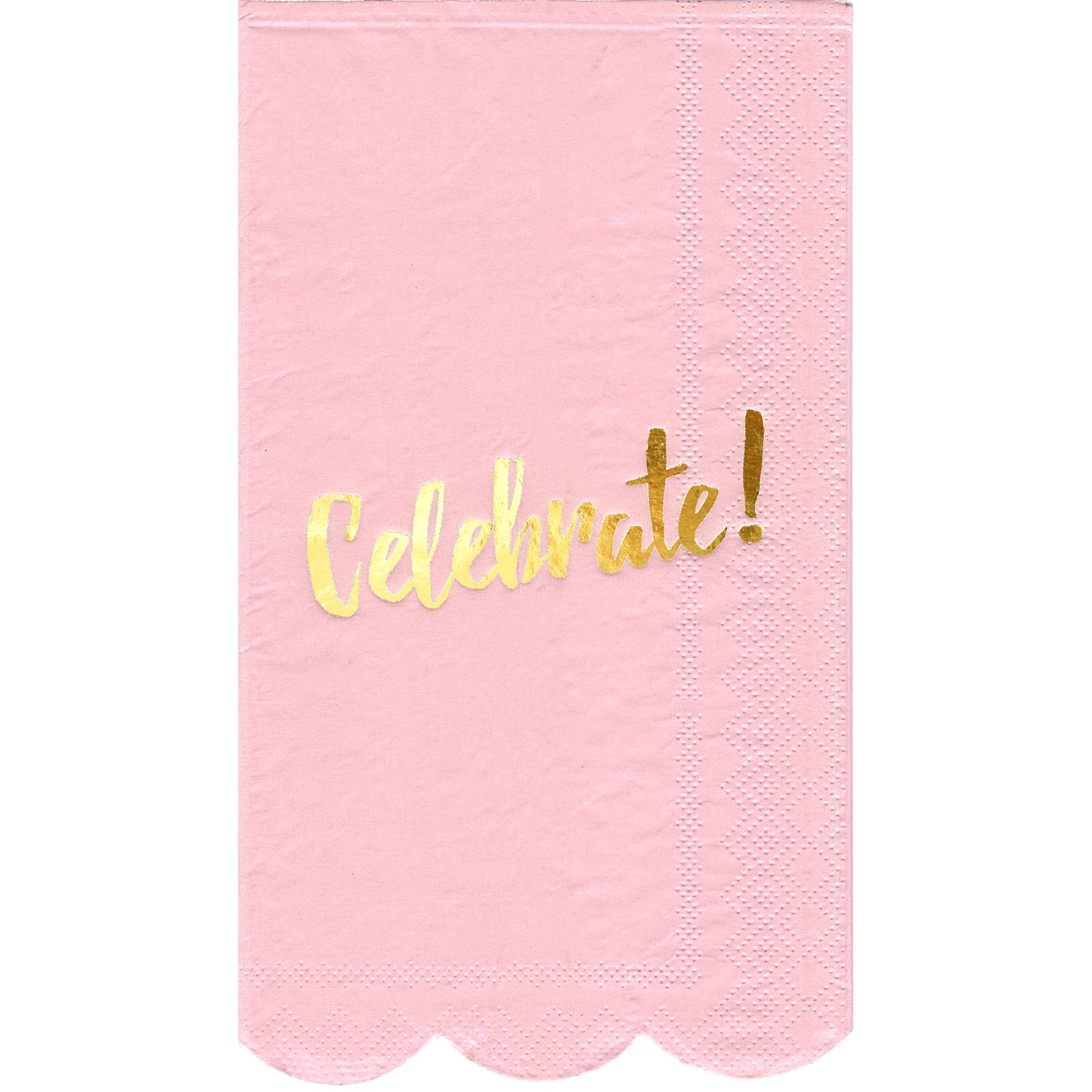 Pastel Pink Luxe Celebrate Large Napkins / Serviettes (Pack of 15)