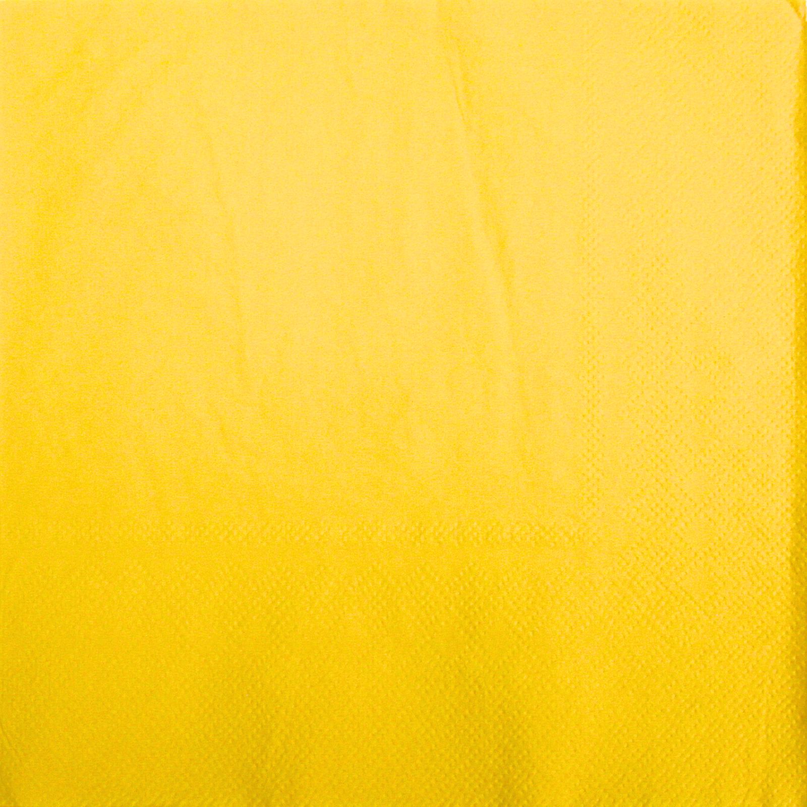Yellow Large Napkins / Serviettes (Pack of 30)