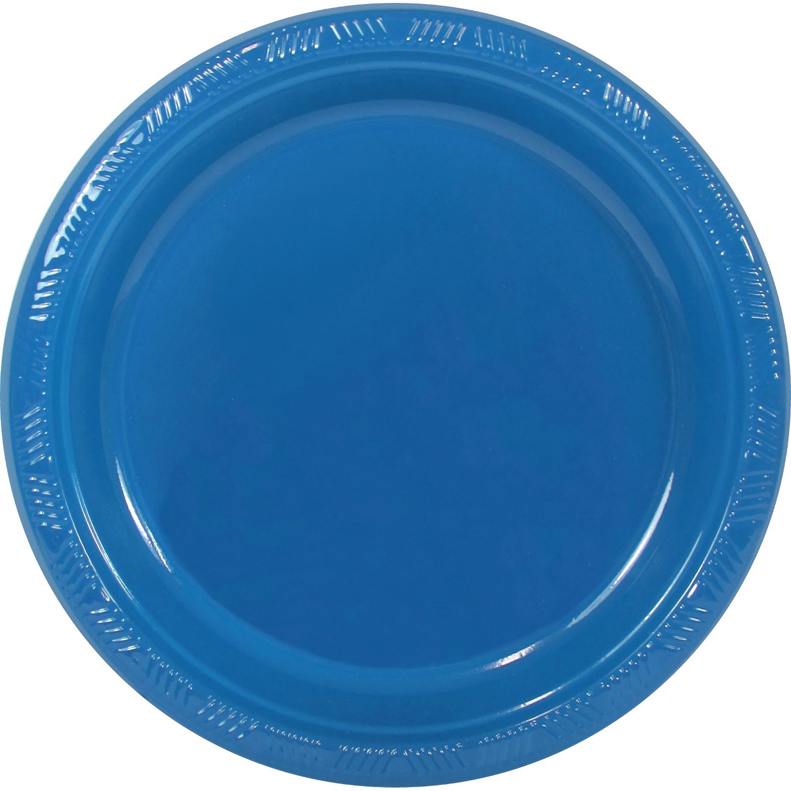 Royal Blue Large Plastic Plates (Pack of 25)