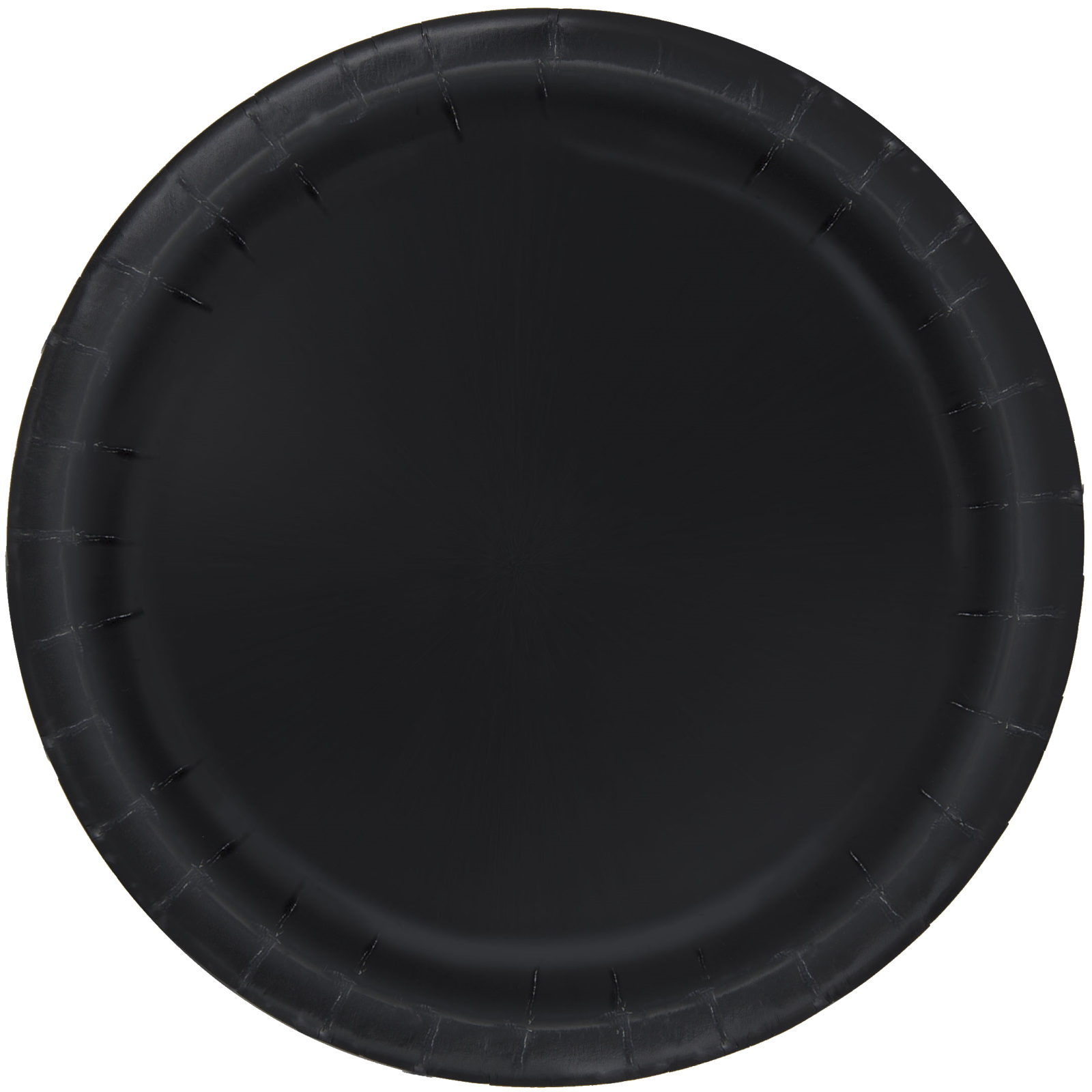 Black Round Paper Plates 22cm (Pack of 8)