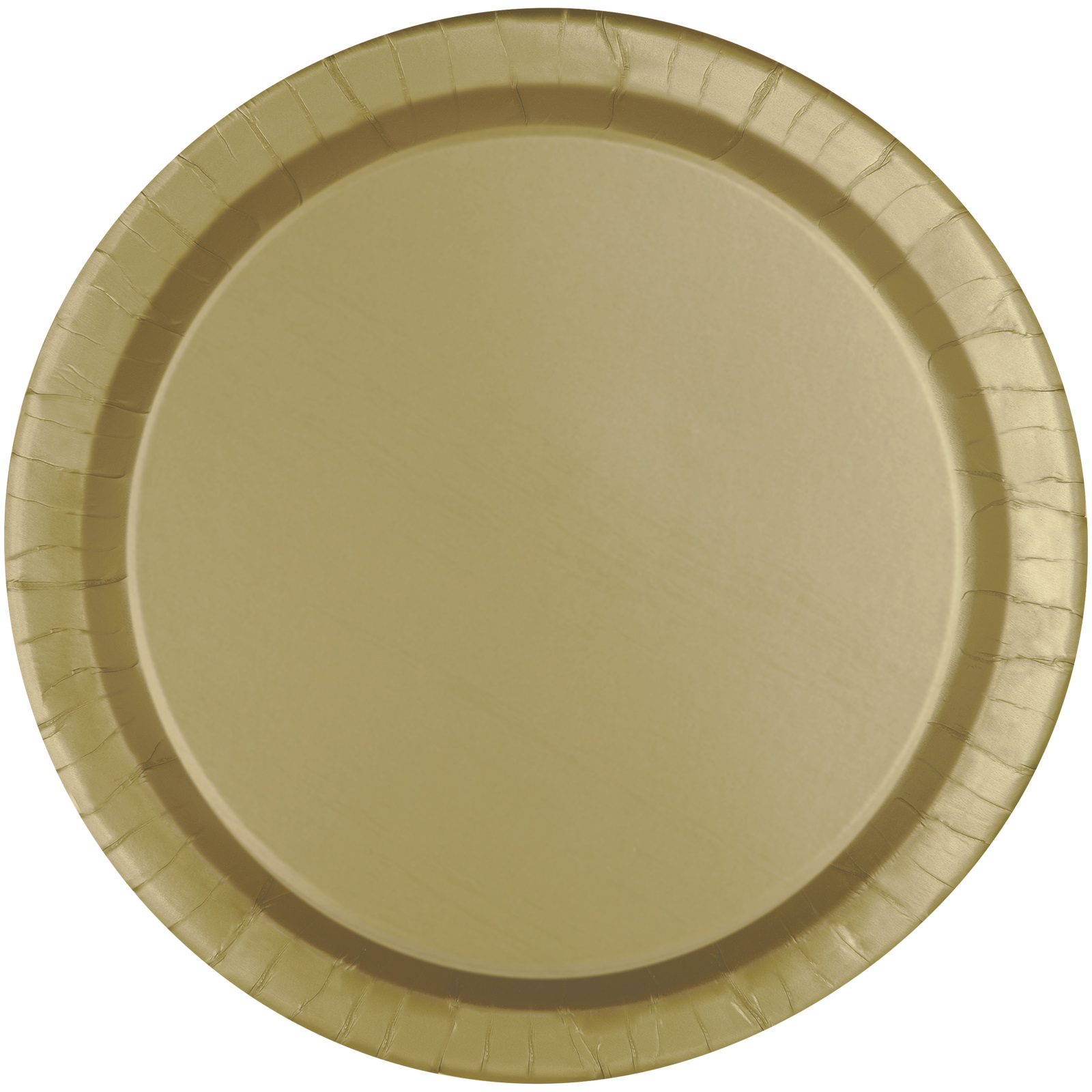 Gold Round Paper Plates 22cm (Pack of 8)