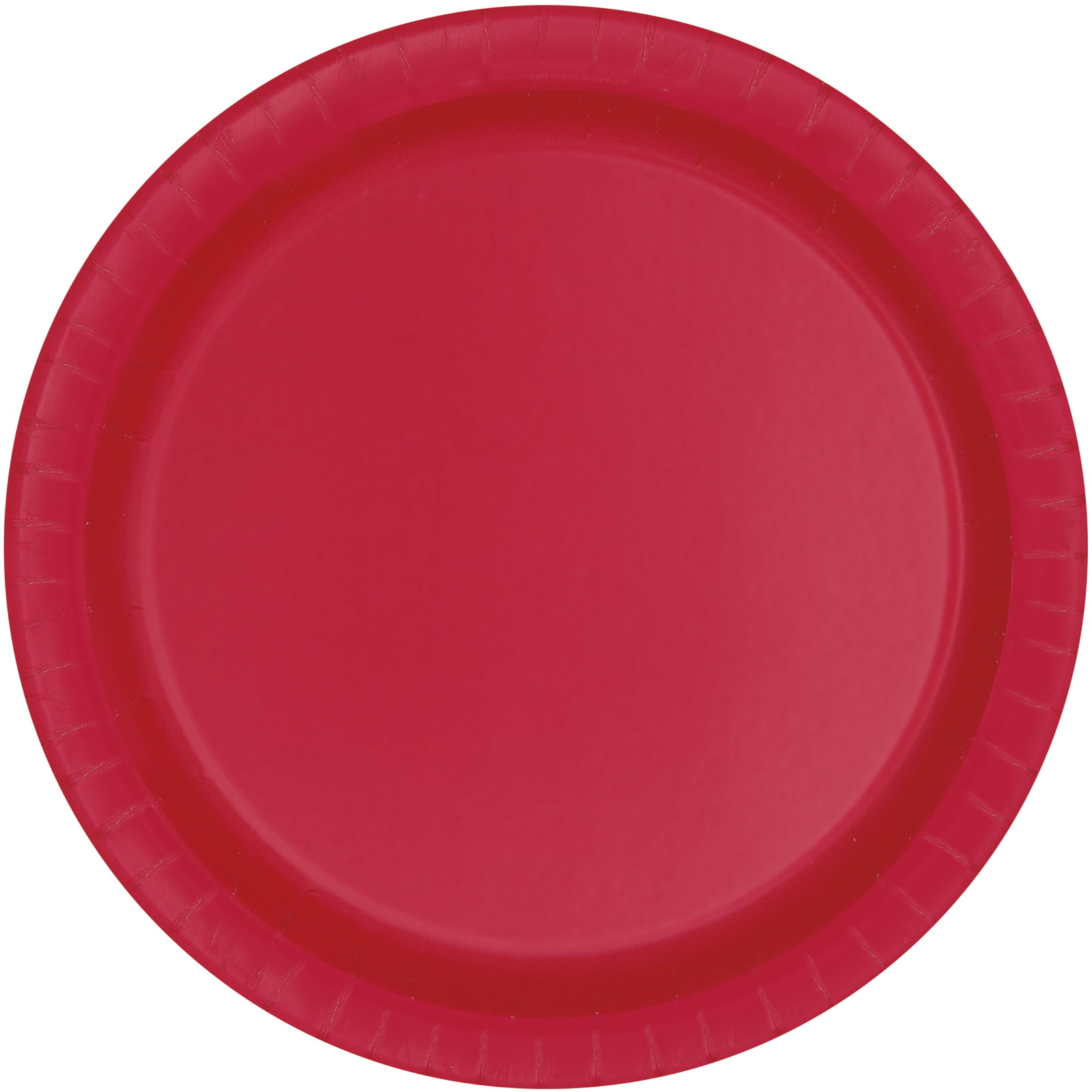 Red Large Round Paper Plates (Pack of 8)