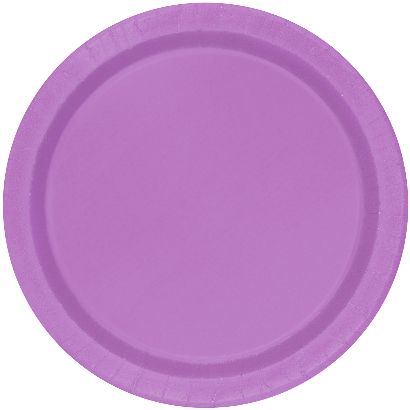 Violet Purple Large Round Paper Plates (Pack of 8)