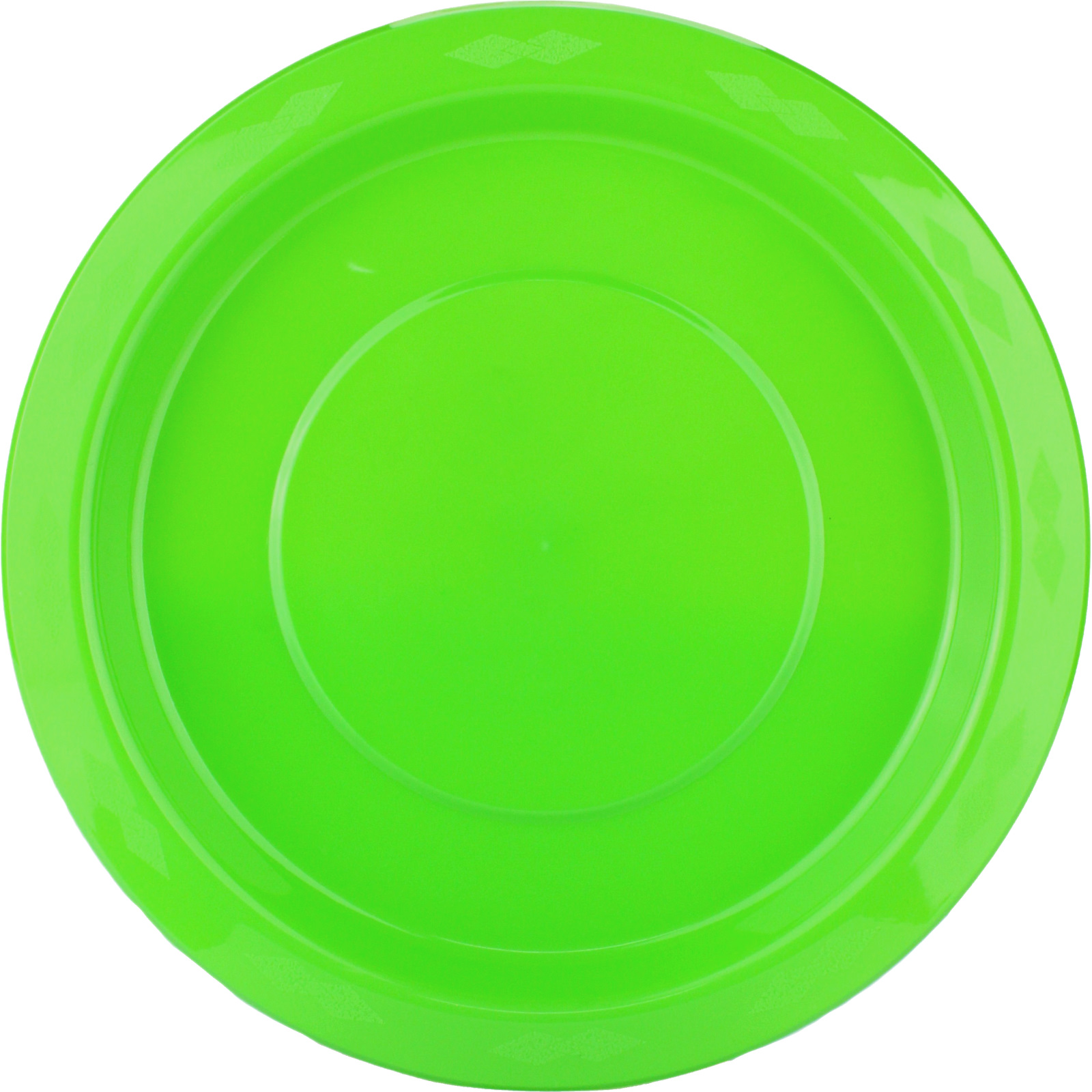 Lime Green 23cm Plastic Reusable Plates (Pack of 20)