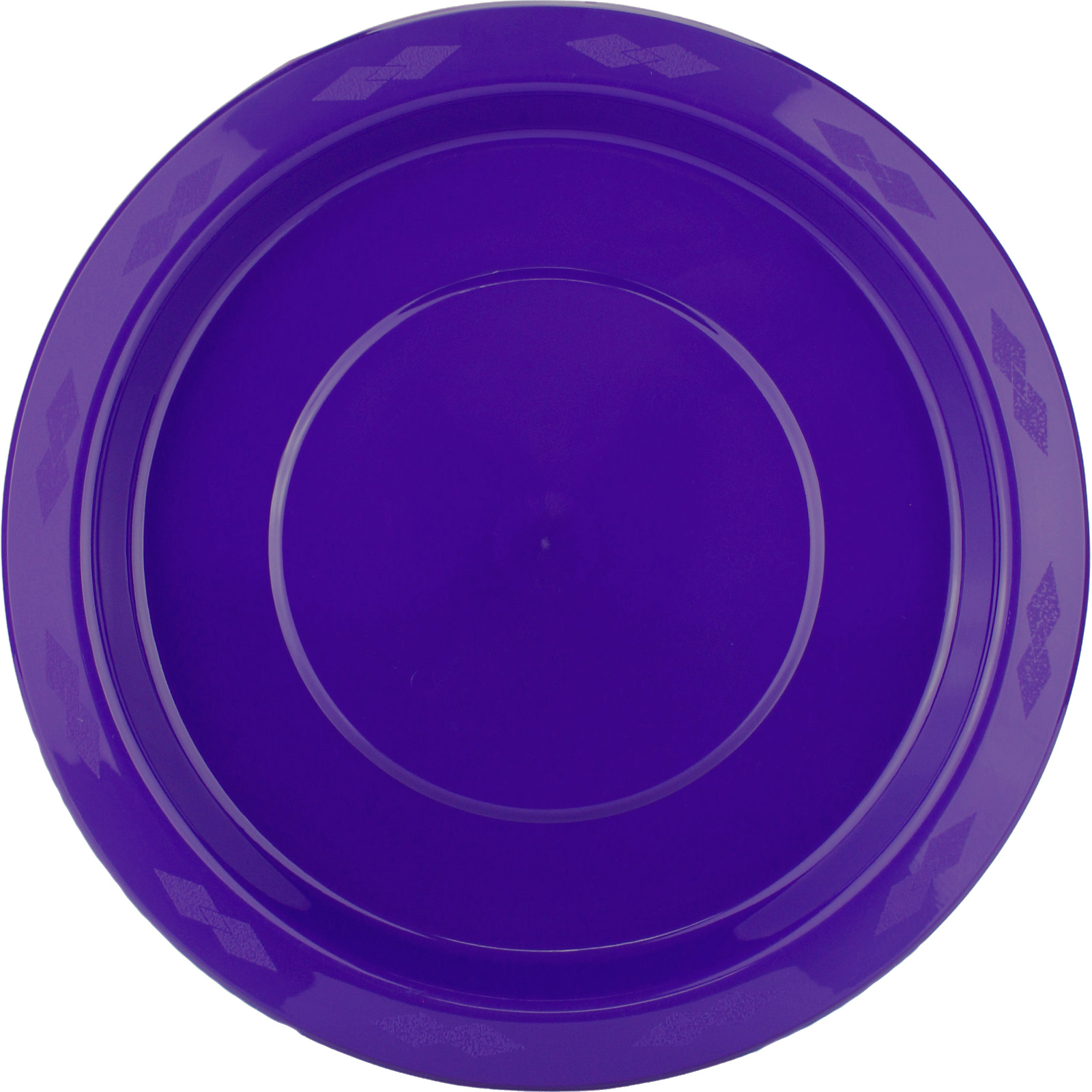 Purple 23cm Plastic Reusable Plates (Pack of 20)