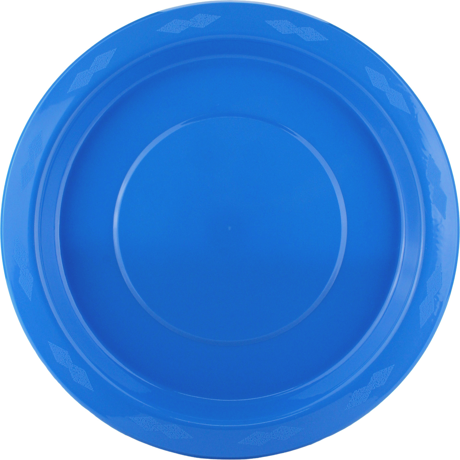 Fashion Royal Blue 23cm Plastic Reusable Plates (Pack of 20)