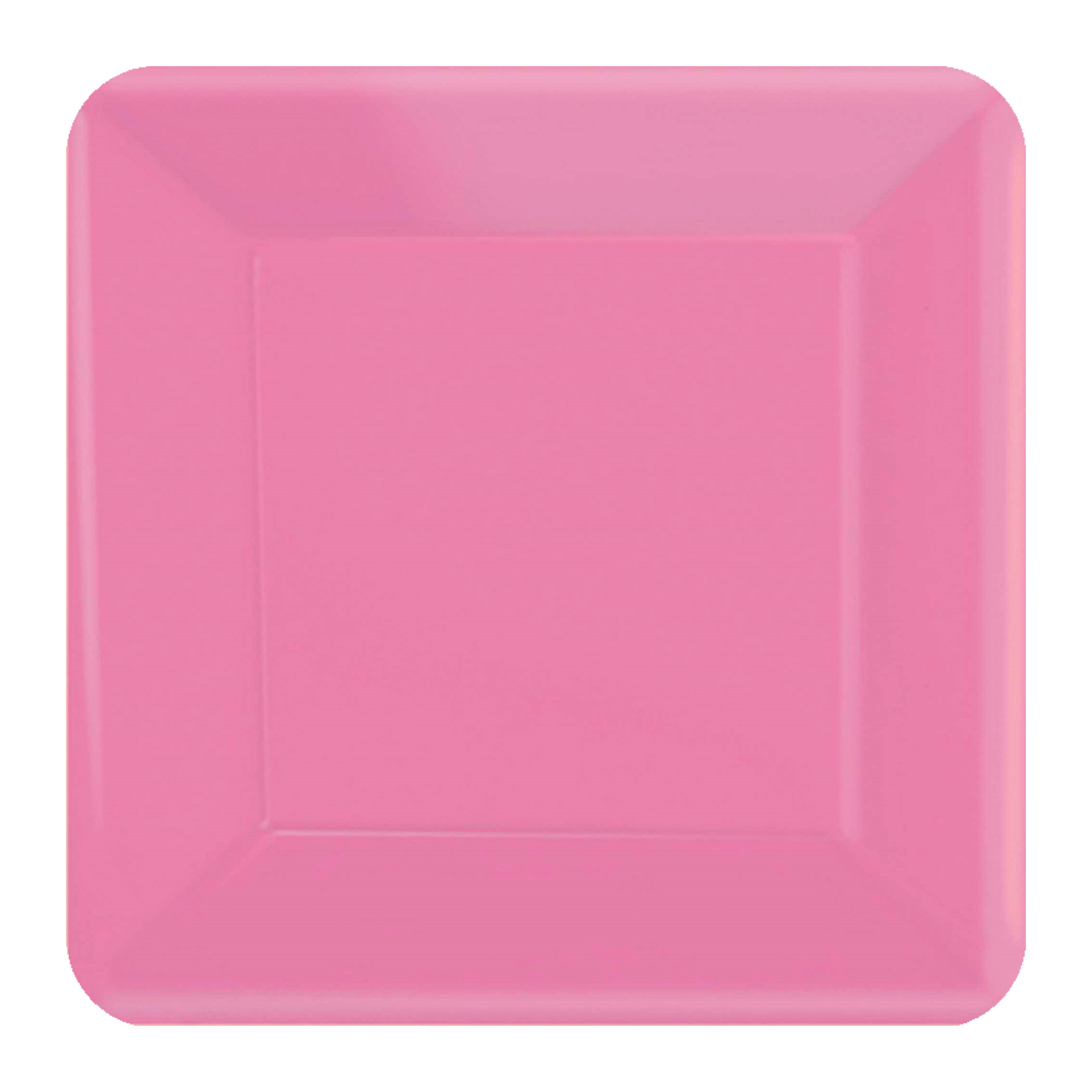 Bright Pink 23cm Square Paper Plates NPC (Pack of 20) 