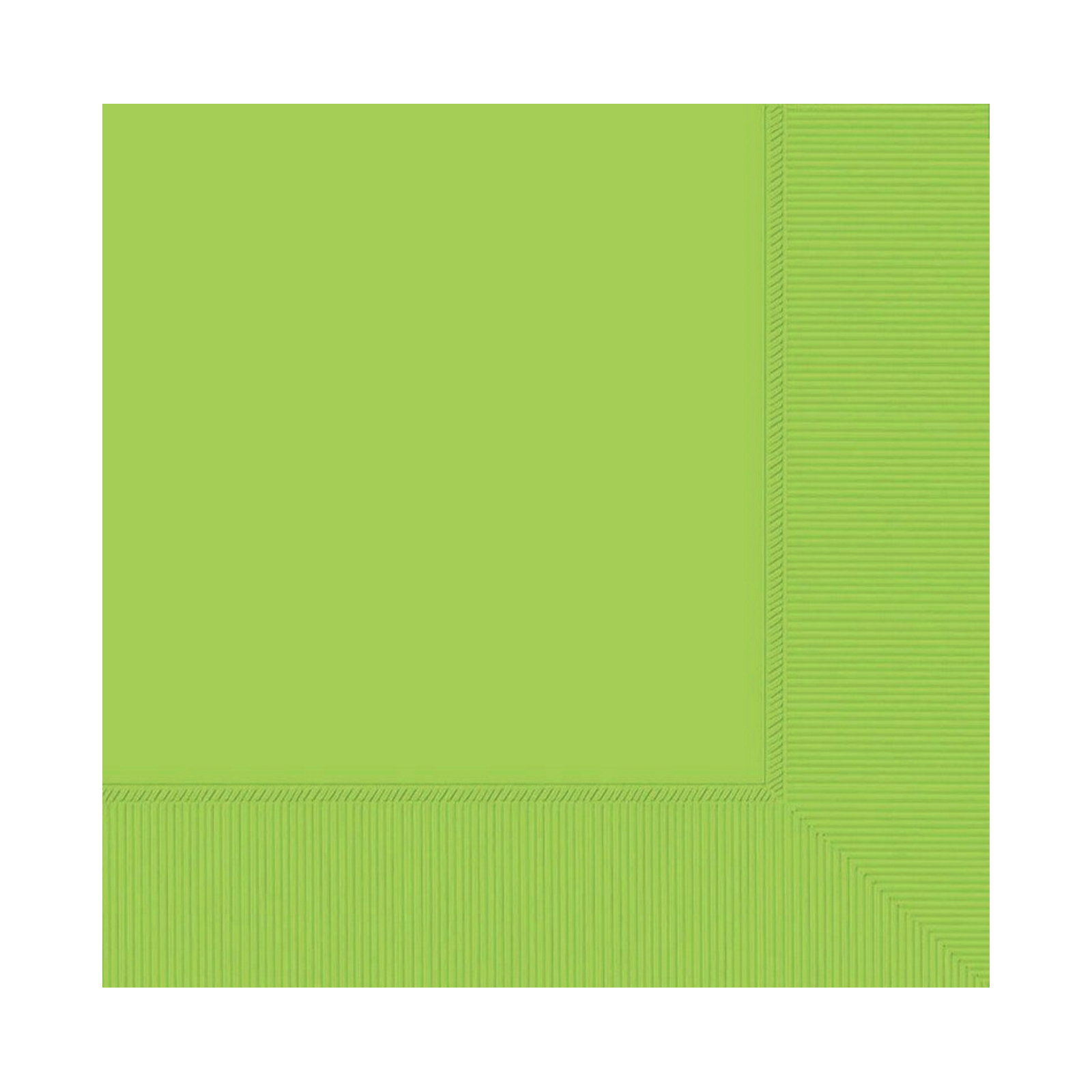 Amscan Lime Green Beverage Napkins / Serviettes (Pack of 20)