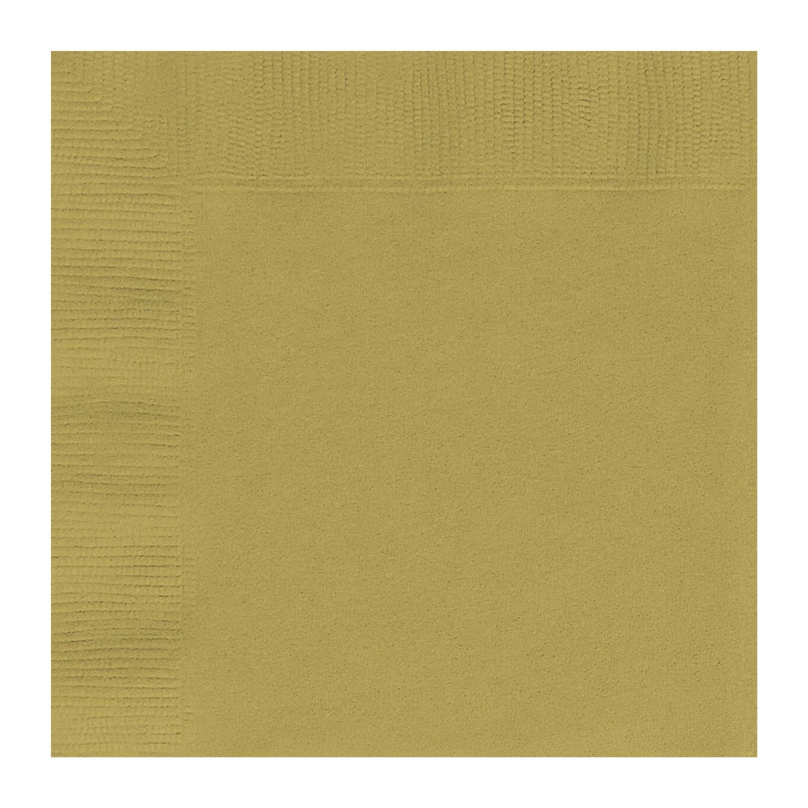 Gold Small Napkins / Serviettes (Pack of 20) 