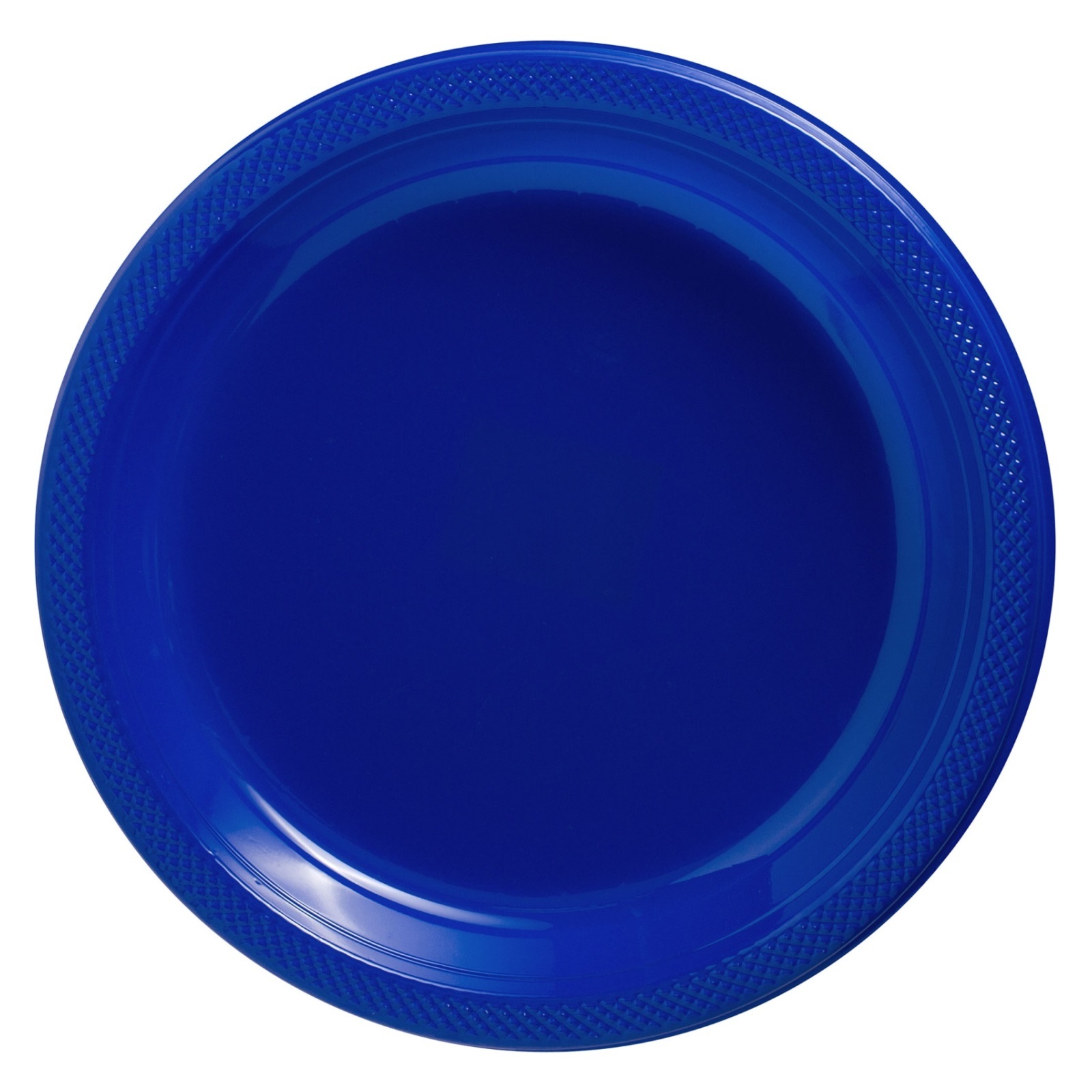 Royal Blue Small Plastic Plates (Pack of 20)