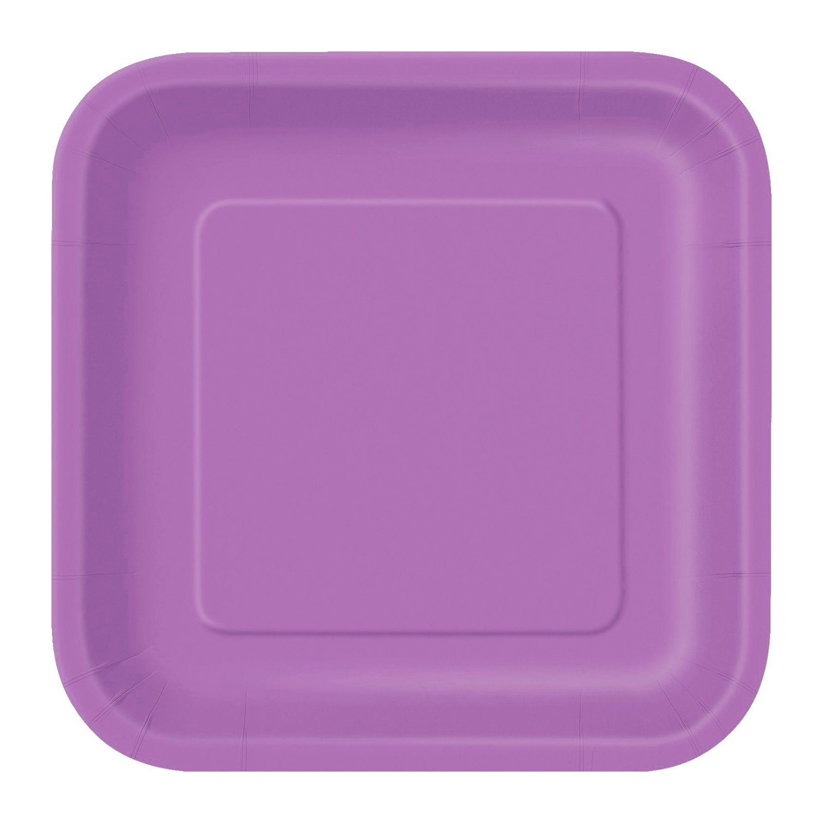 Pretty Purple 18cm Square Paper Plates (Pack of 8) 