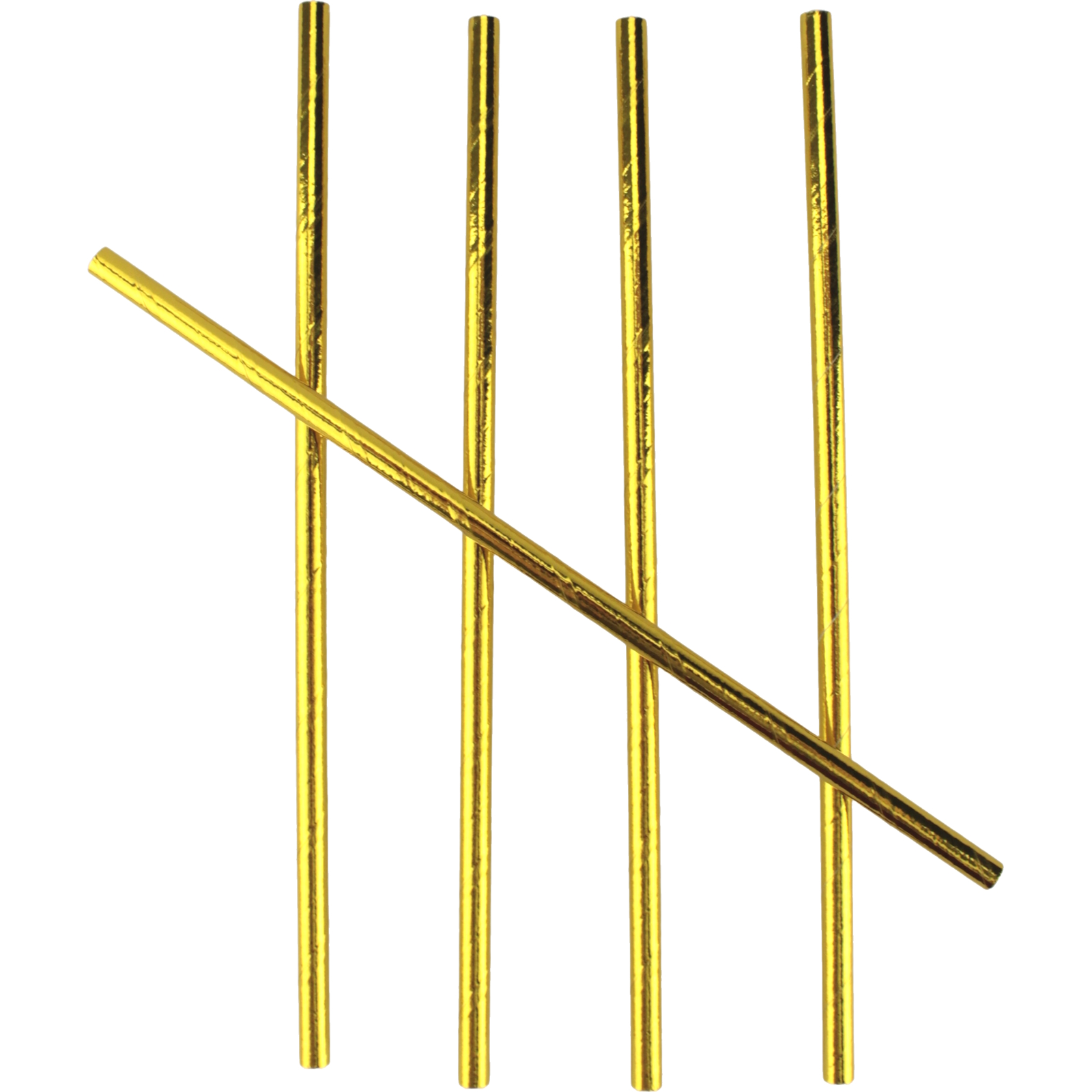 Foil Gold Paper Straws (Pack of 20) 
