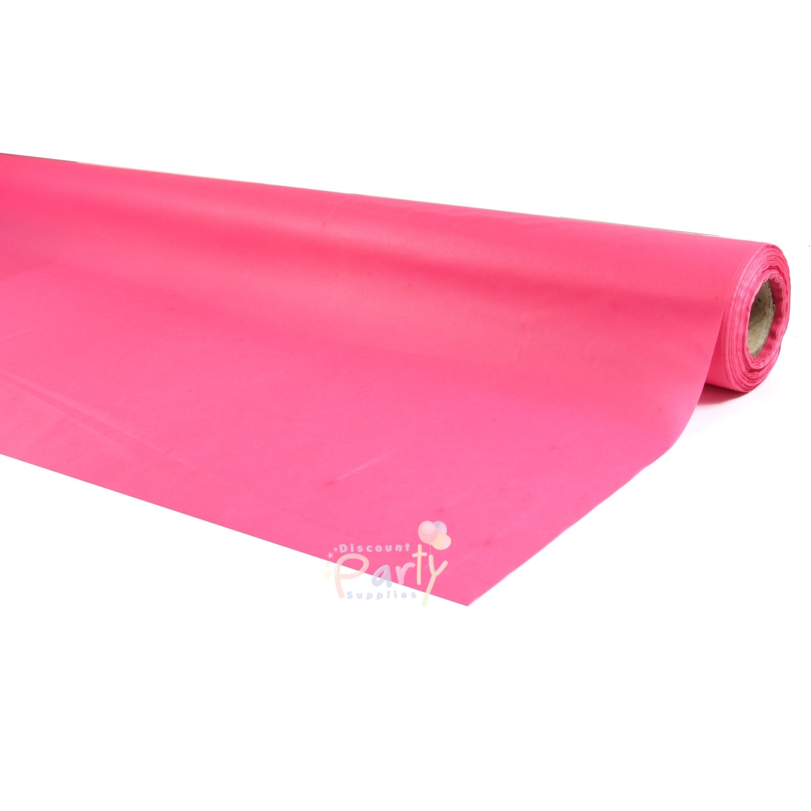 Hot Pink Plastic 30m Table Roll