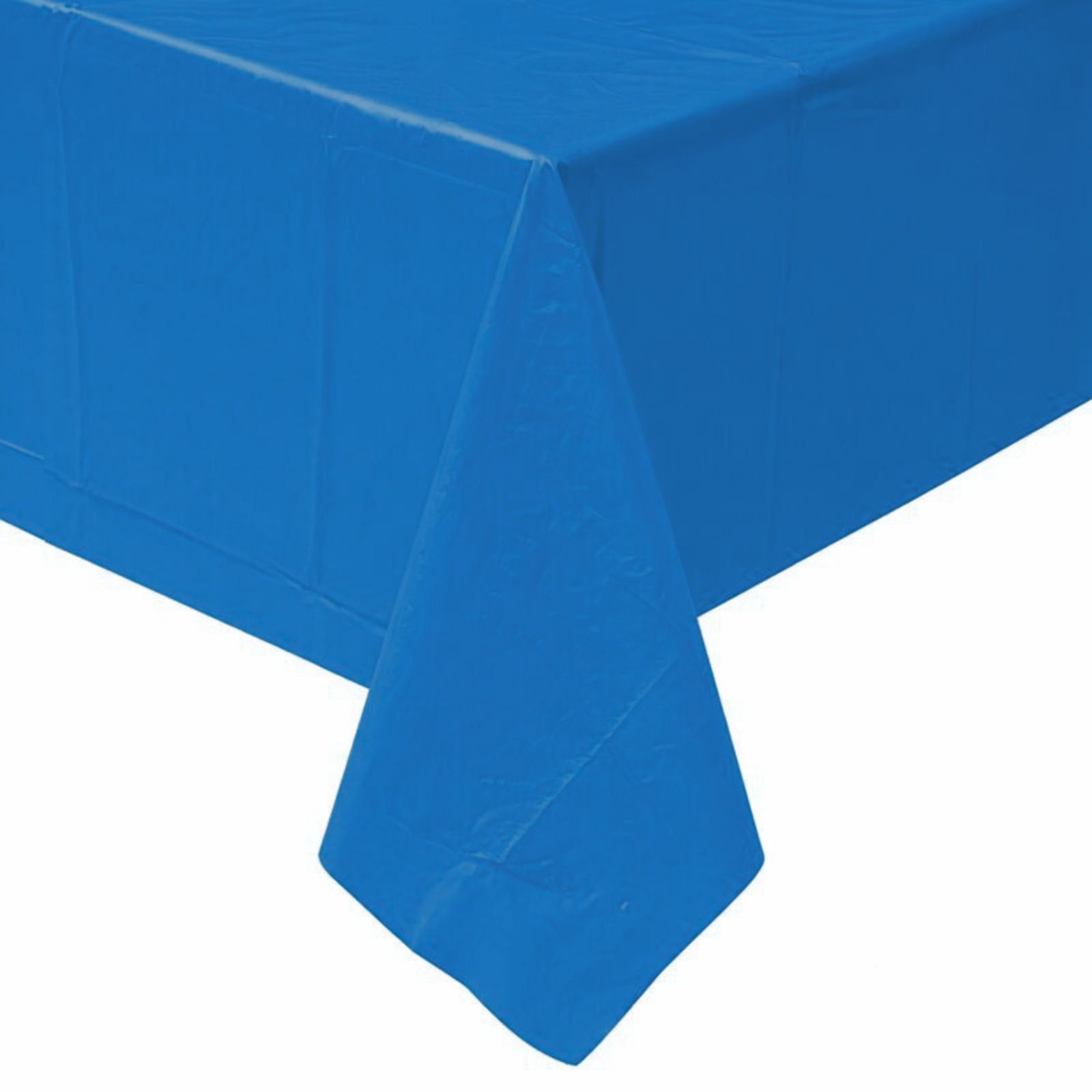 Royal Blue Rectangular Plastic Tablecloth