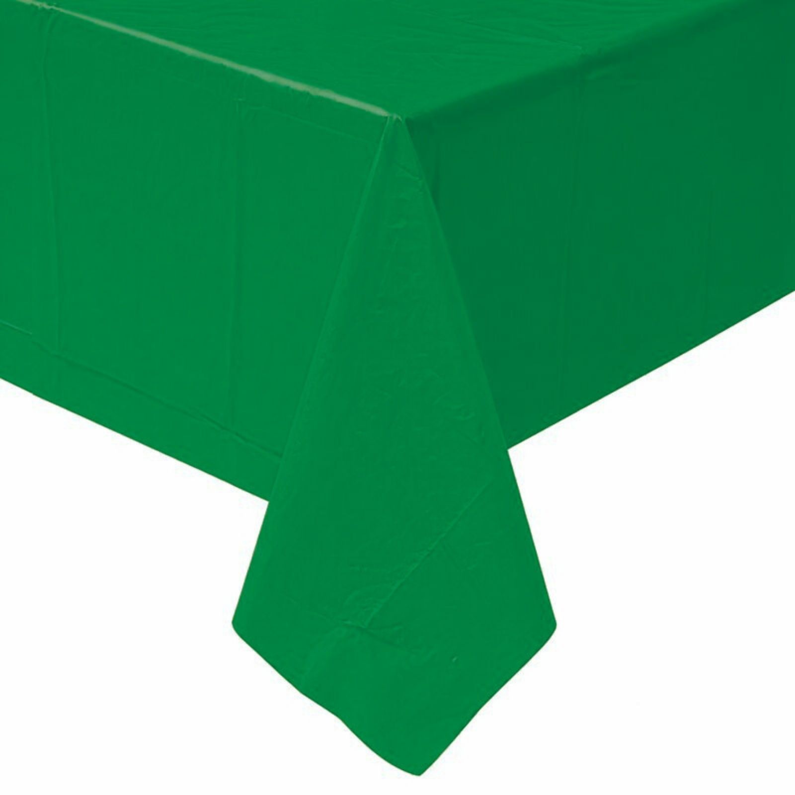 Green Rectangular Plastic Tablecloth