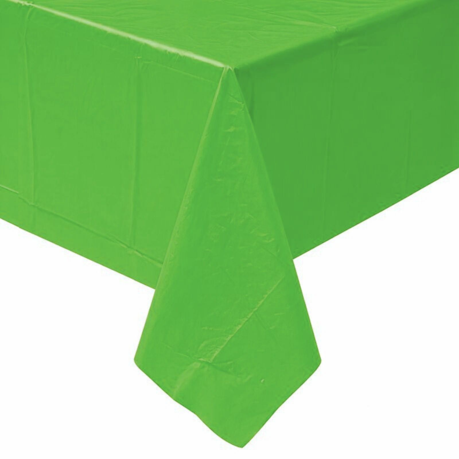 Lime Green Rectangular Plastic Tablecloth