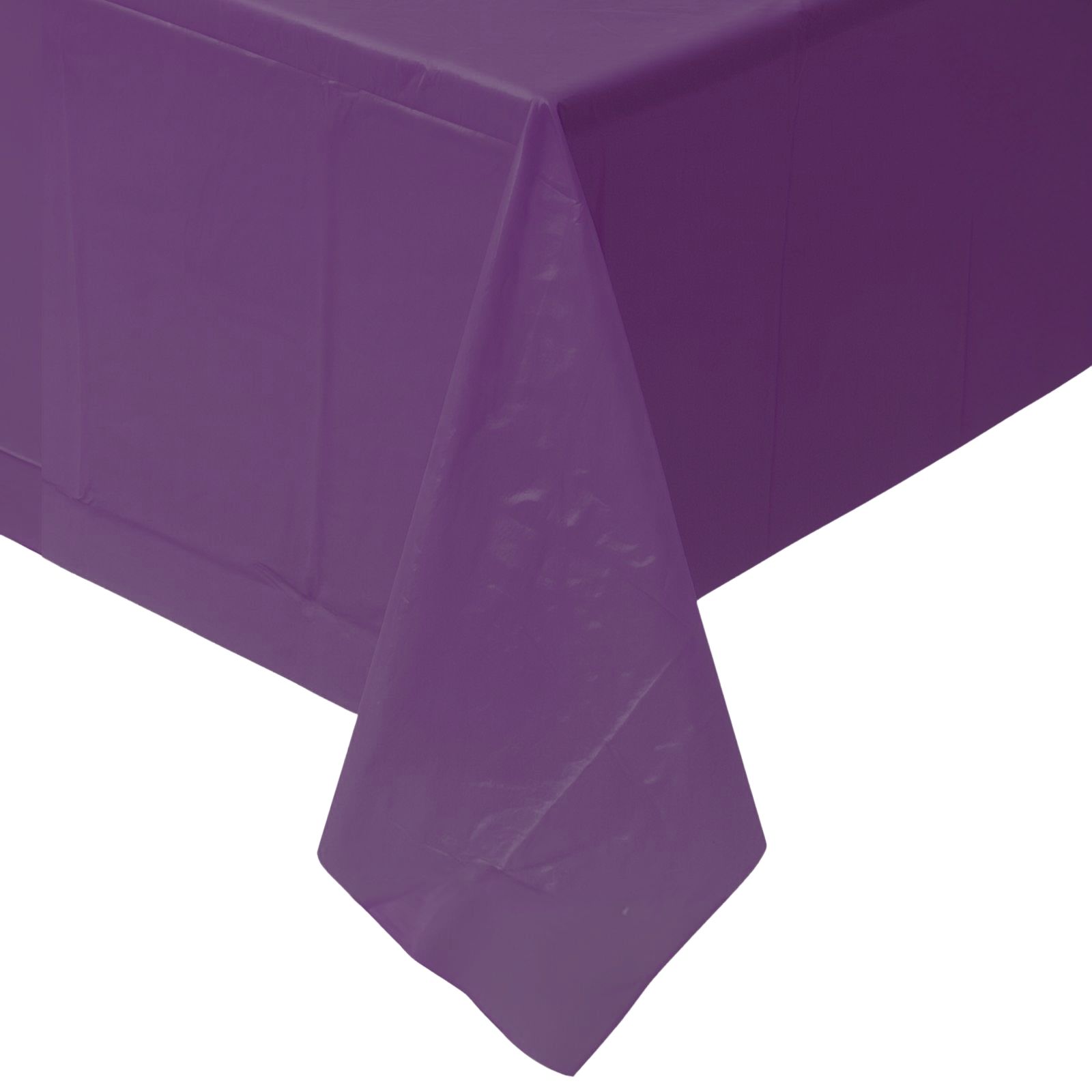 Purple Rectangular Plastic Tablecloth