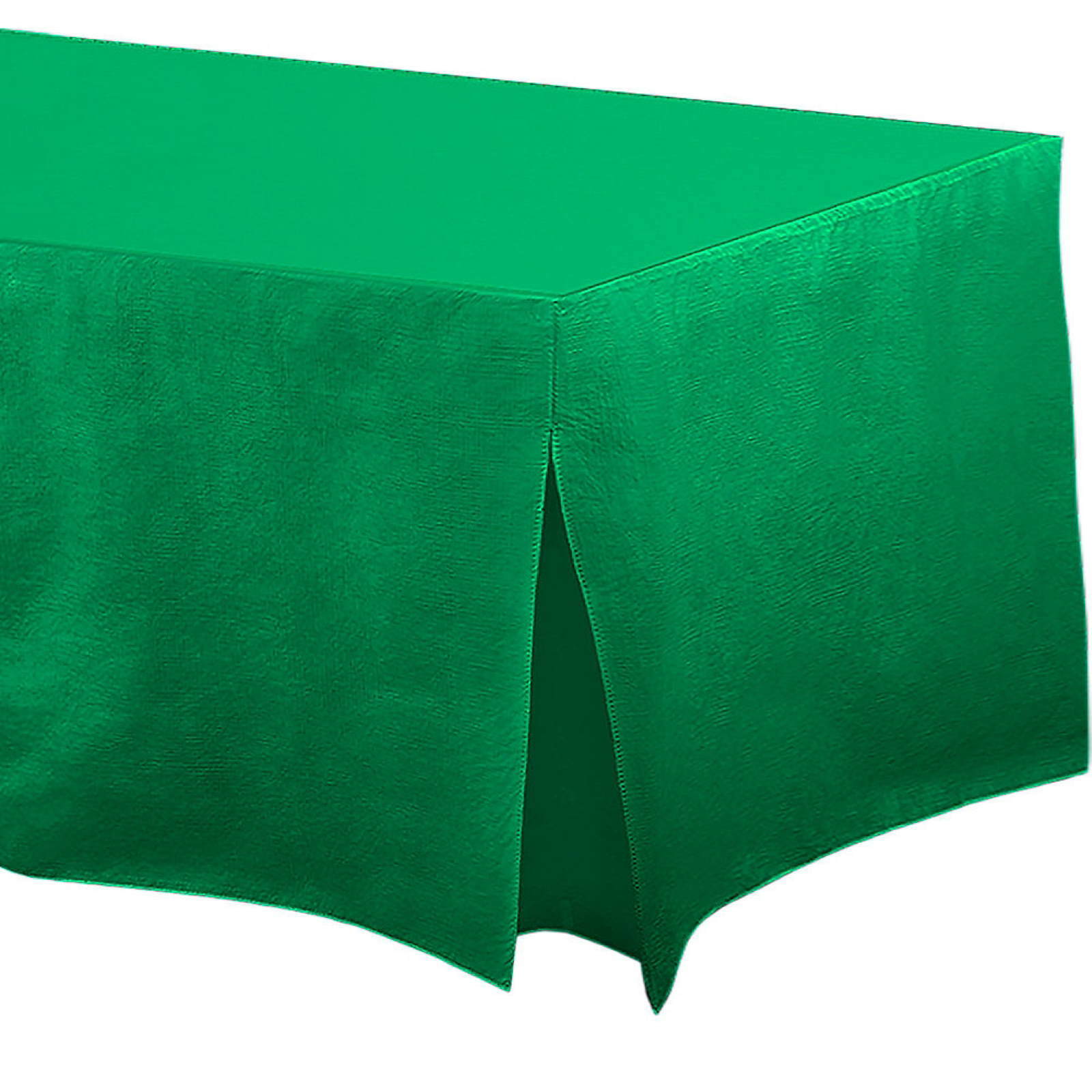Green Vinyl Flannel-backed Table Fitter Tablecloth