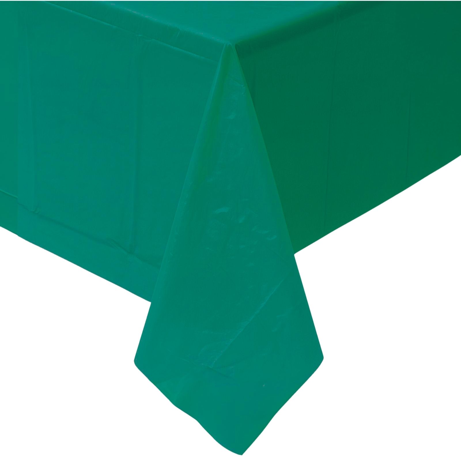Jade Green Plastic Rectangular Tablecloth