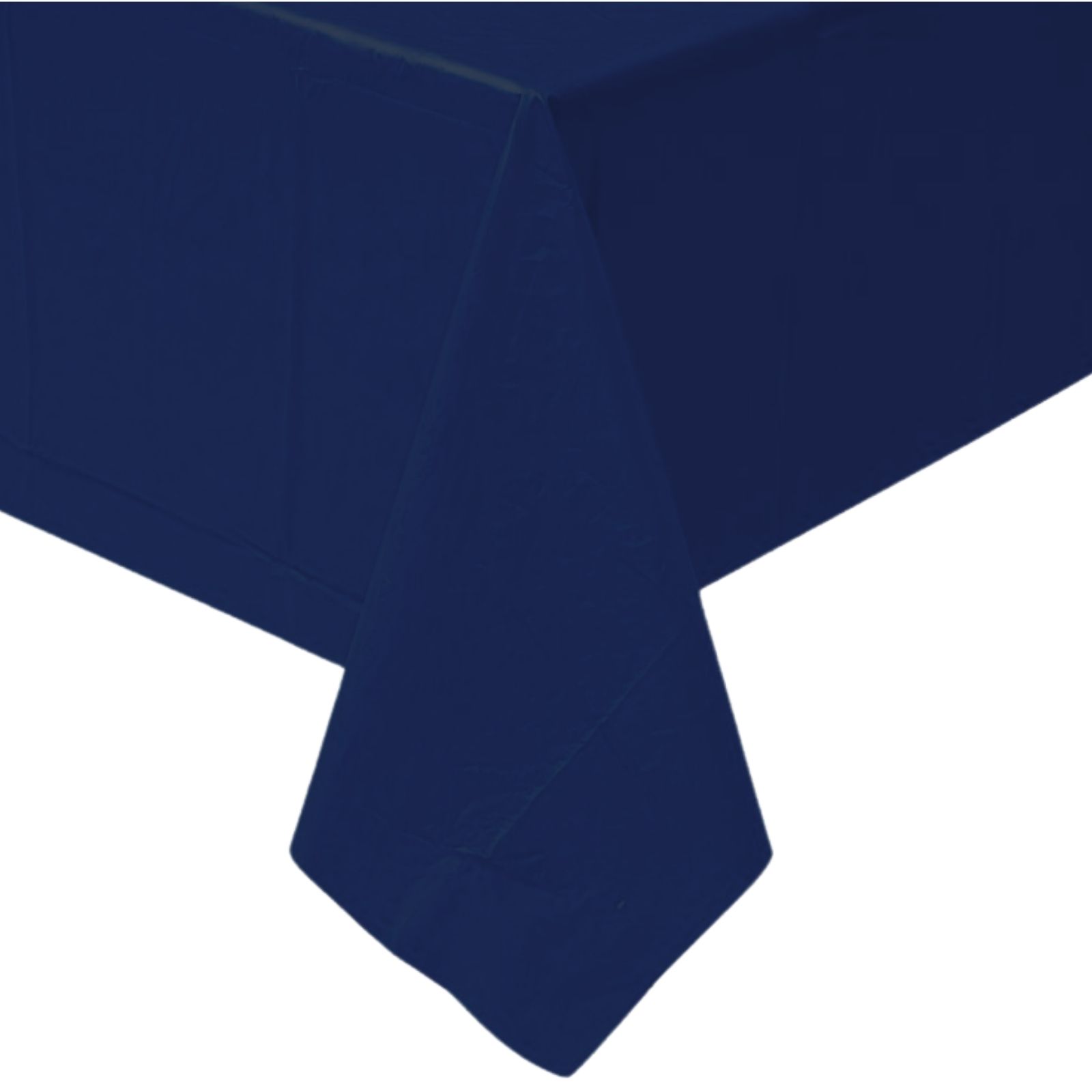 Navy Blue Plastic Rectangular Tablecloth