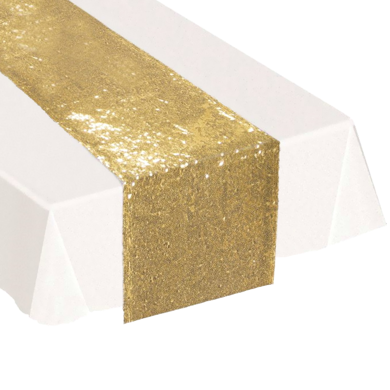 Gold Sequin Table Runner (29cm x 191cm)