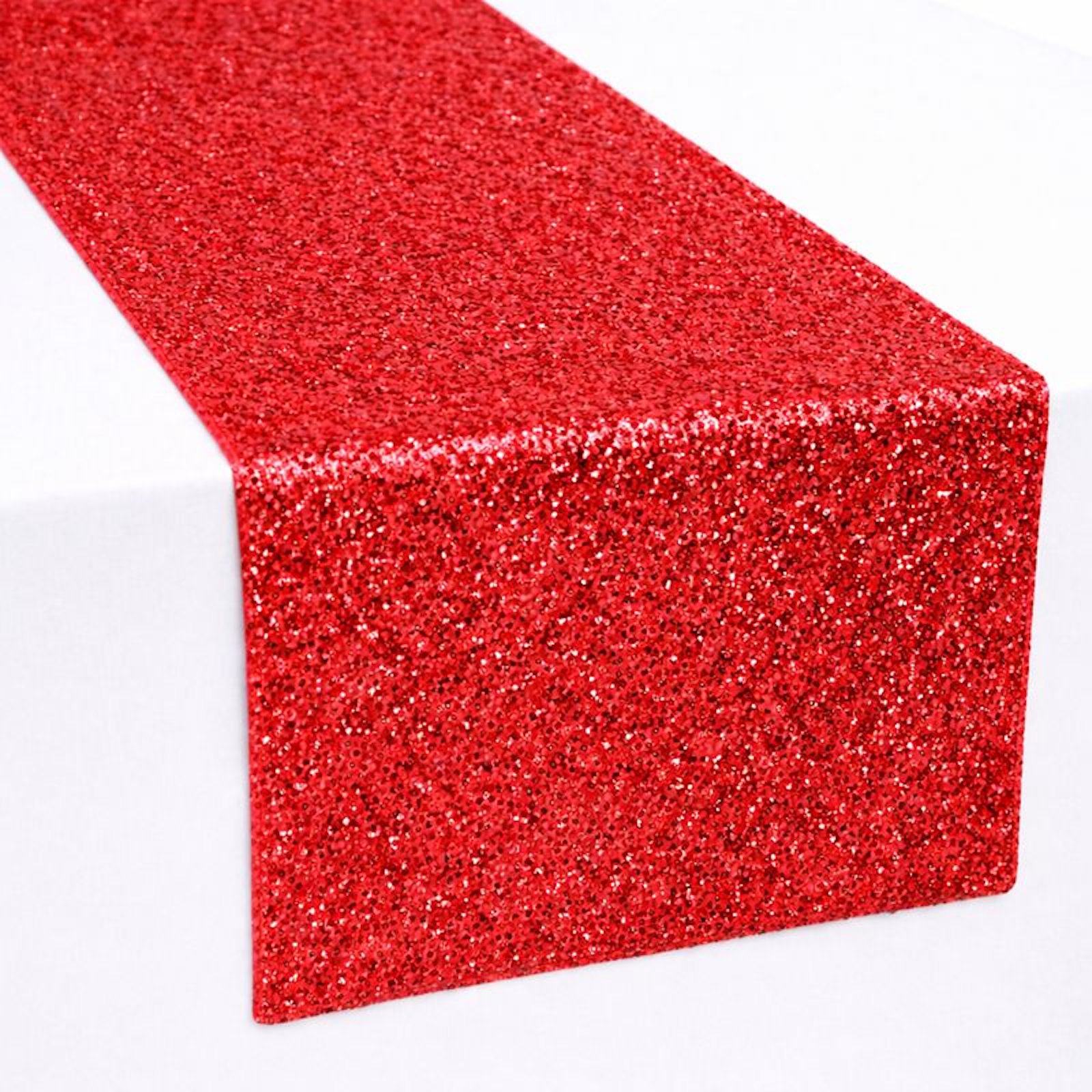 Red Sequin Table Runner (30cm x 180cm) 