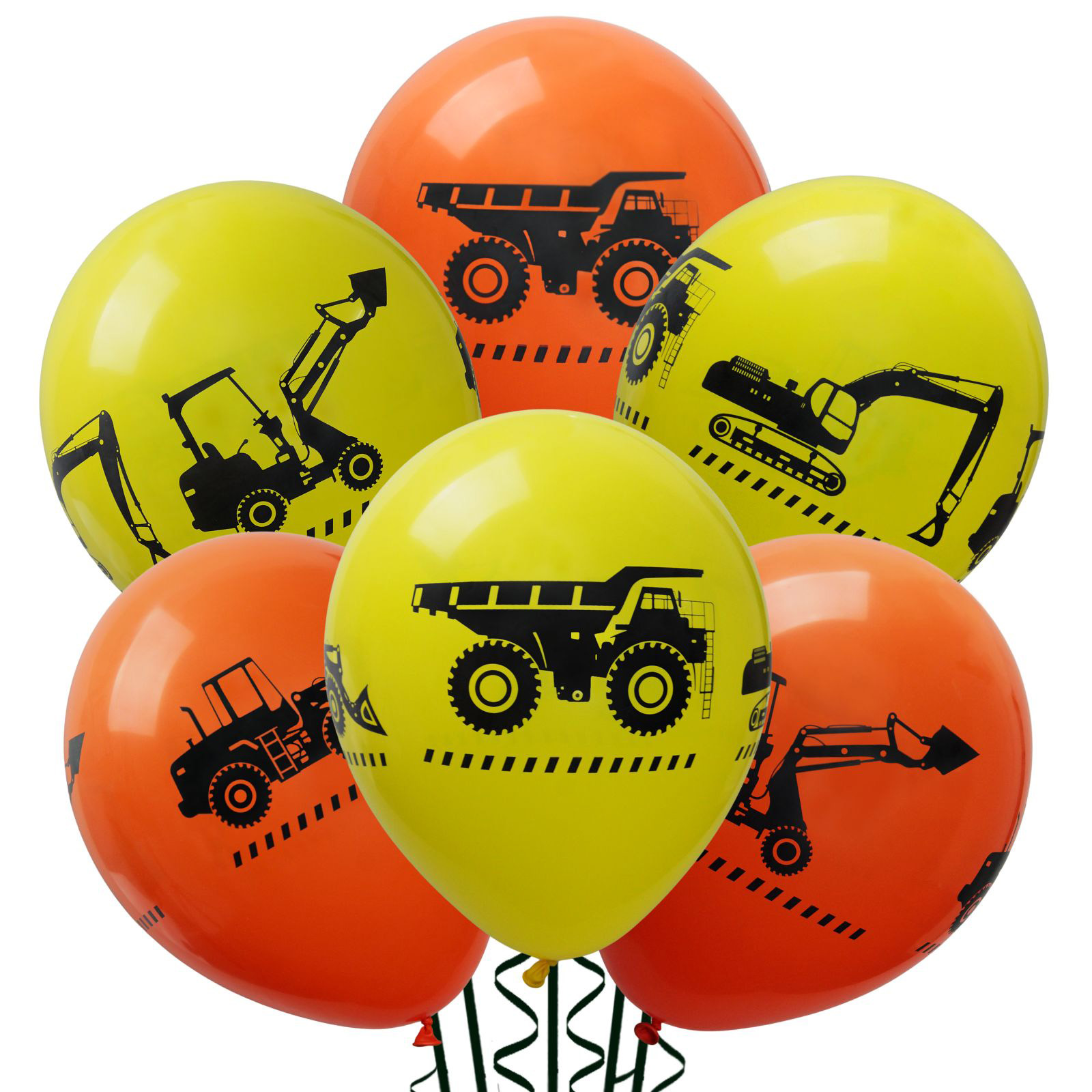 Sempertex Construction Trucks Balloons (Pack of 25)