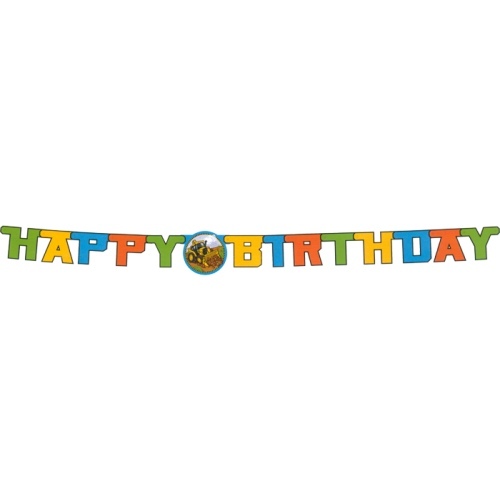Construction Happy Birthday Banner