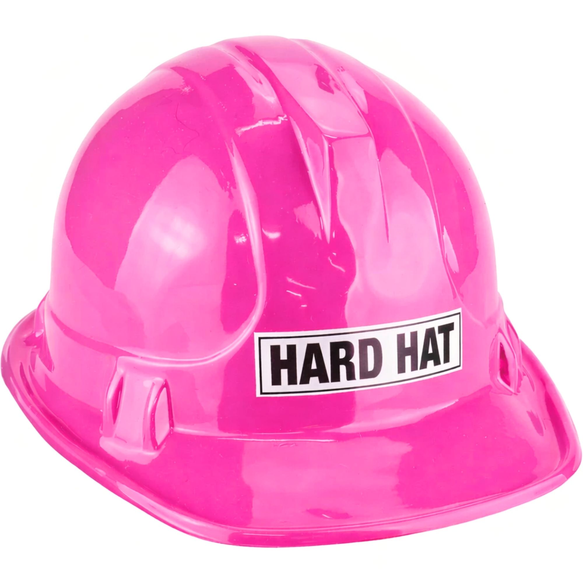 Construction Hot Pink Plastic Hat 