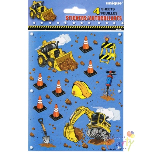 Construction Stickers (4 Sheets)