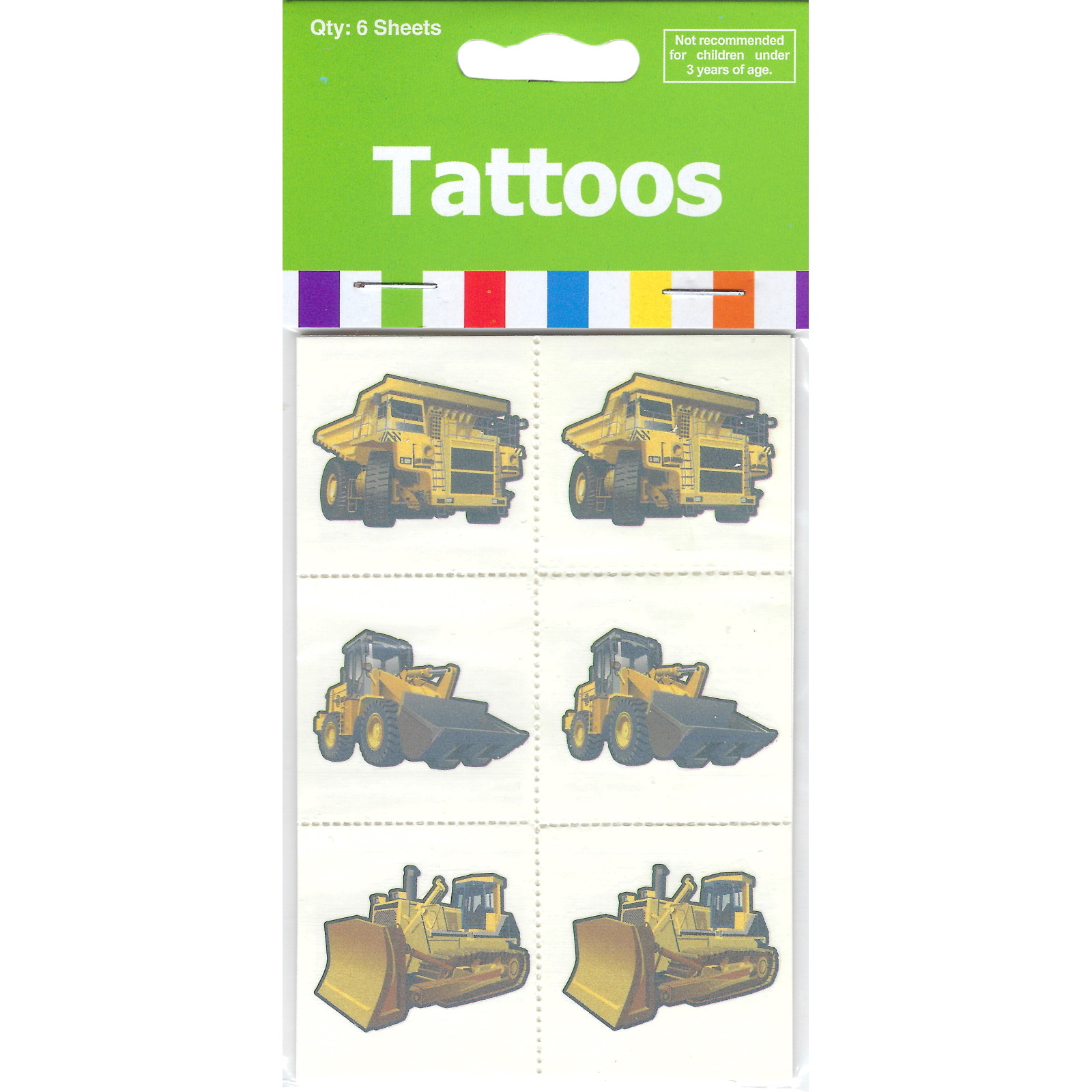 Construction Tattoos (Pack of 36)