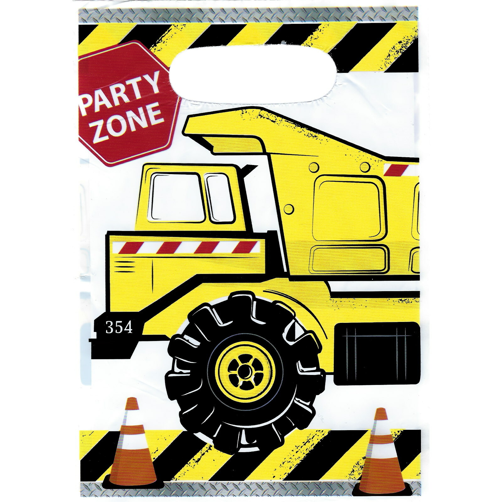 Construction Trucks Lolly/Treat Bags (Pack of 8)