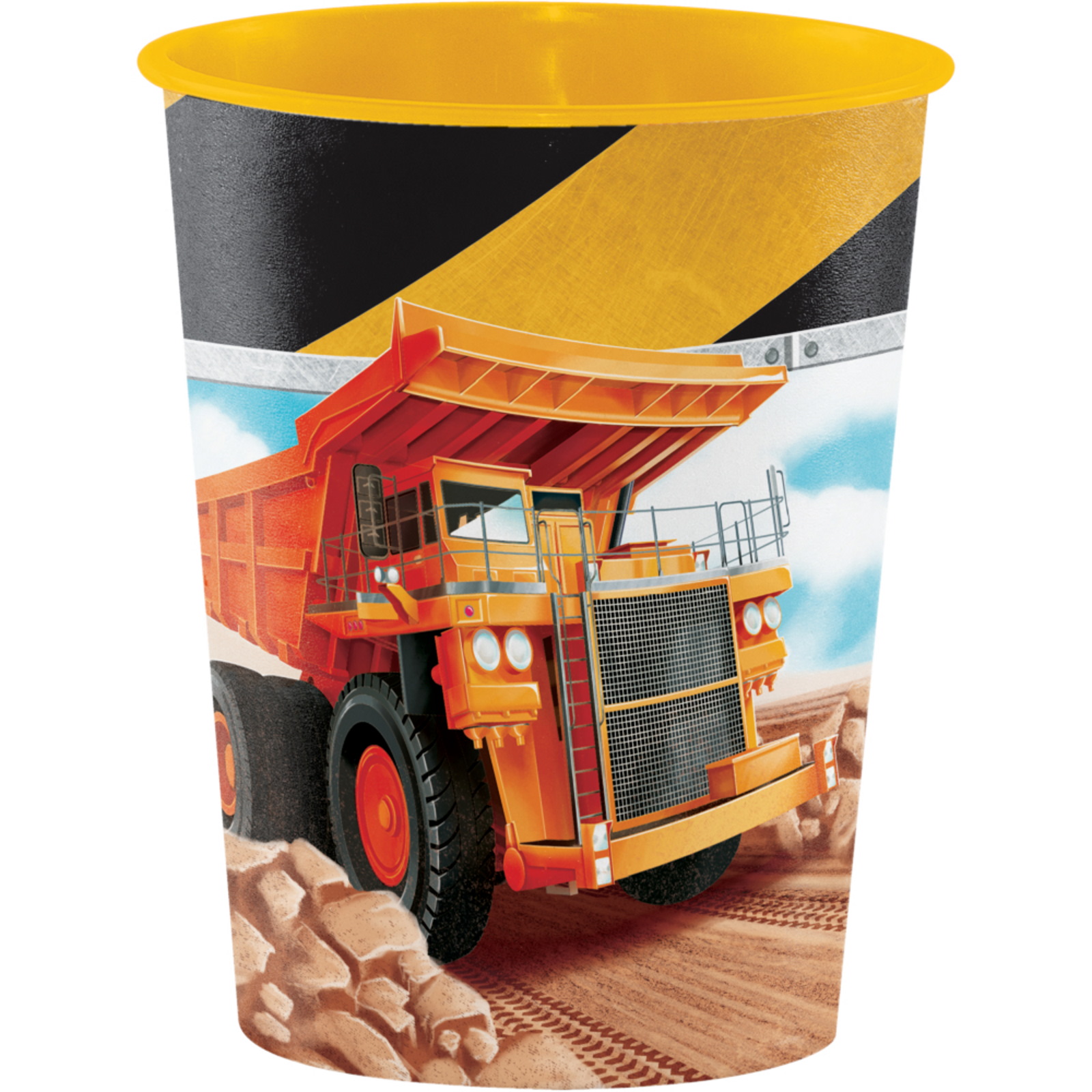 Big Dig Construction Large Plastic Cup