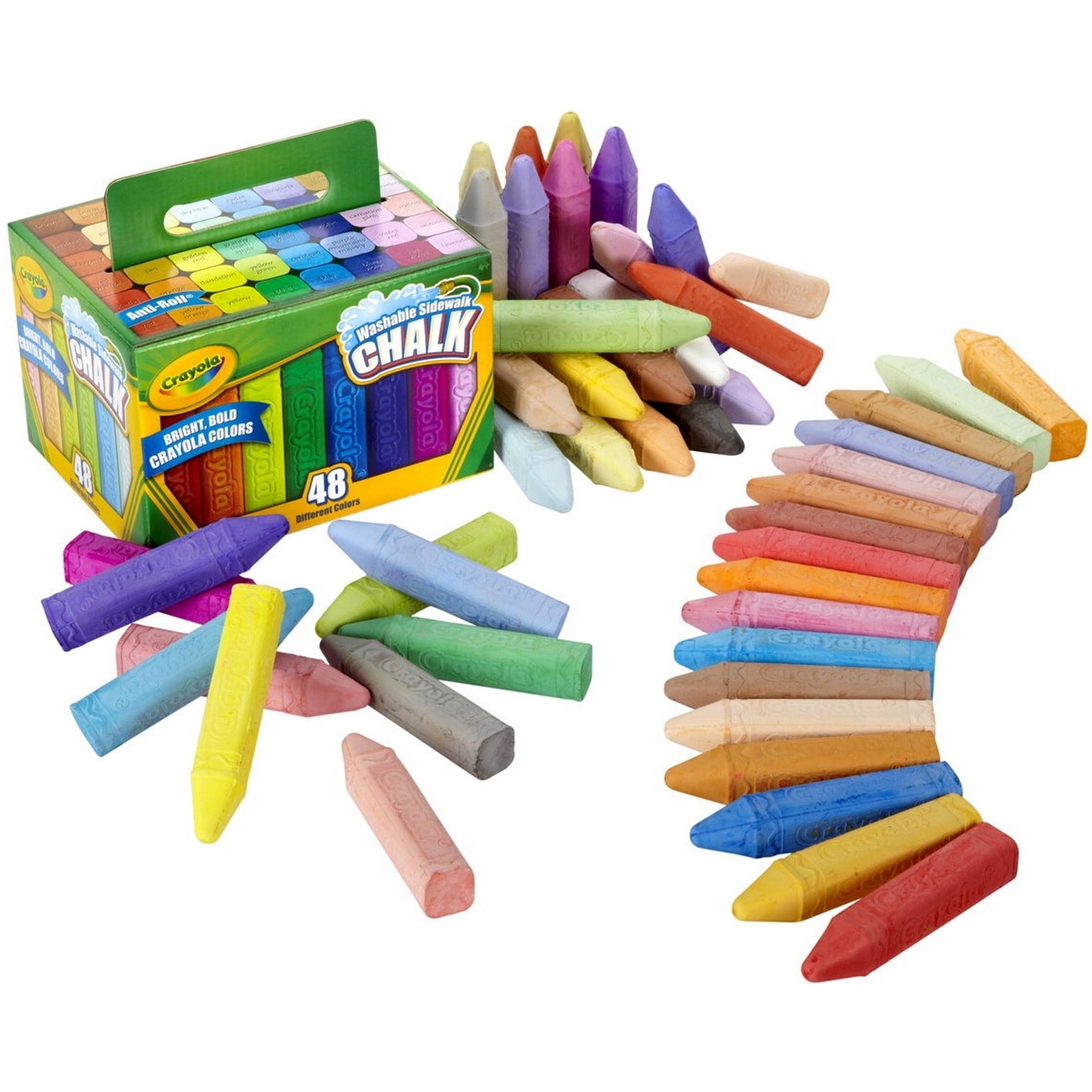 Crayola Washable Sidewalk Chalk (Box of 48)