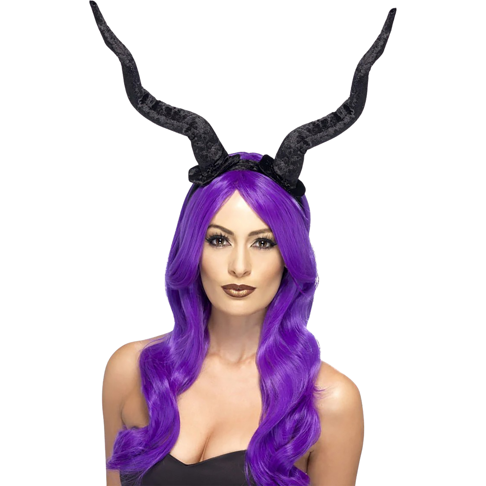 Black Demon Horns Headband