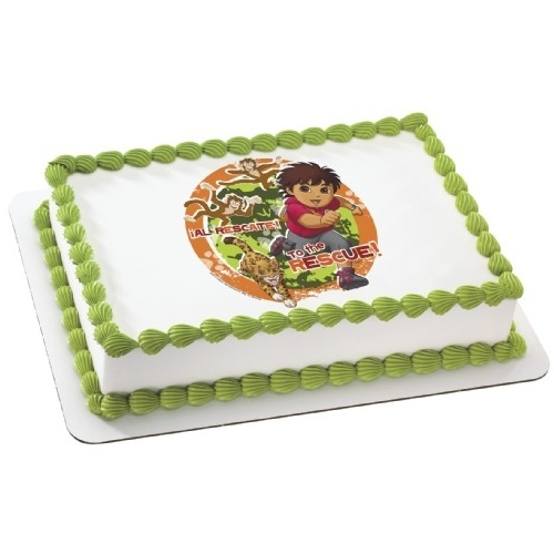 Go Diego Go Edible Icing Cake Decoration
