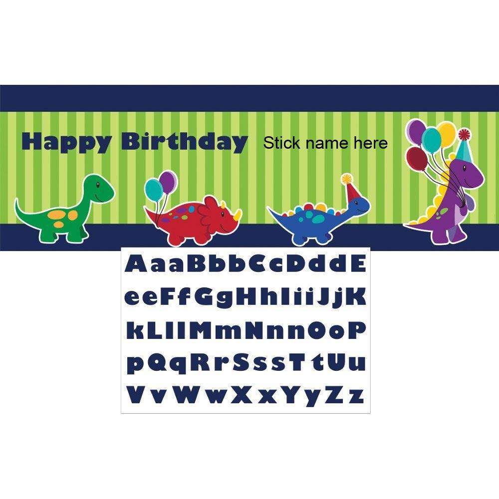 Little Dino Party Personalised Banner