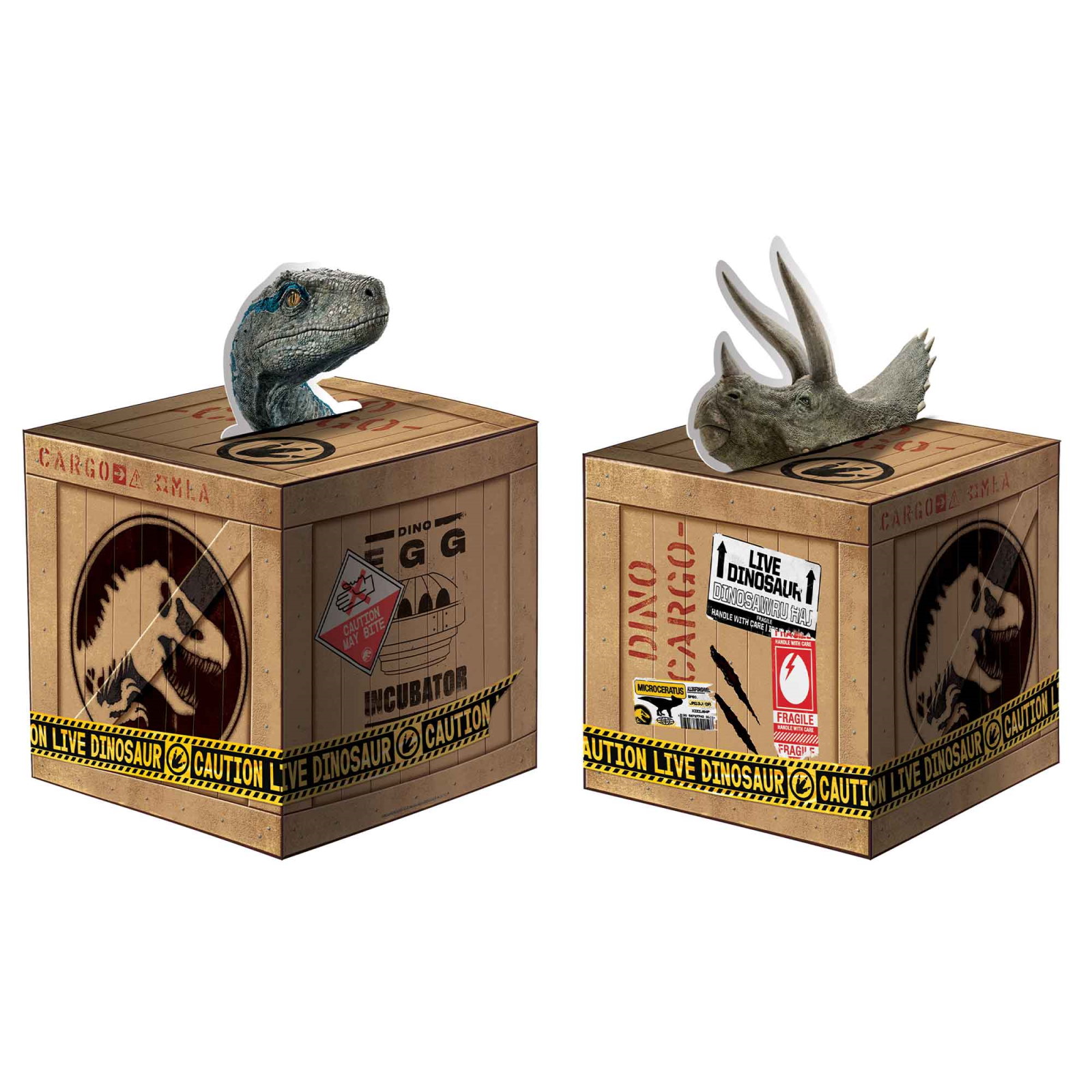 Jurassic Into the Wild Table Centrepieces (Pack of 2)