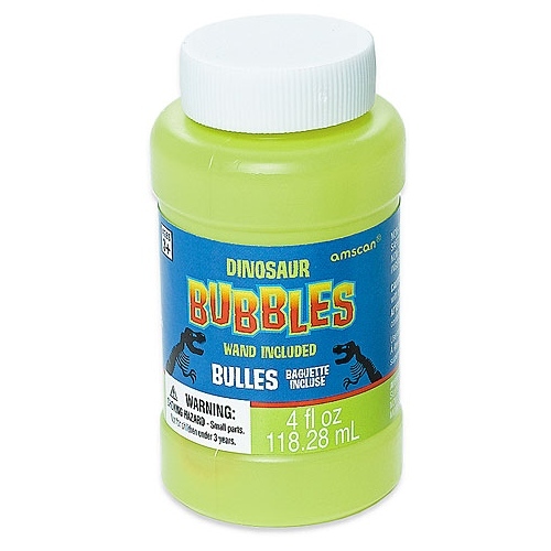 Dinosaur Prehistoric Party Bubble Bottle