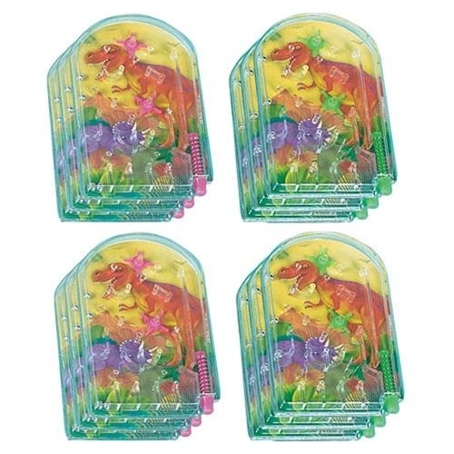 Dinosaur Prehistoric Party Pinball Games (Pack of 12)