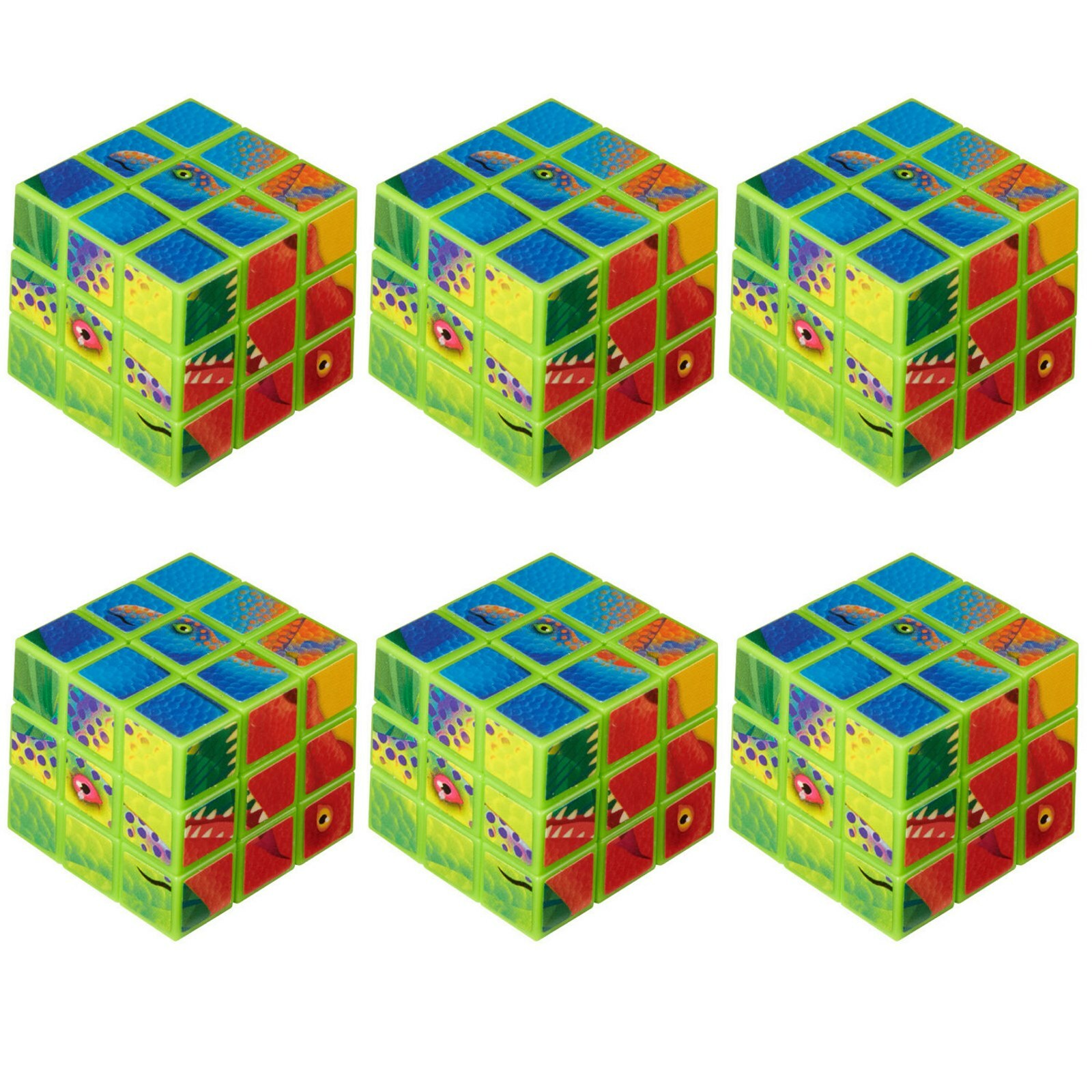 Dinosaur Mini Puzzle Cubes (Pack of 6)