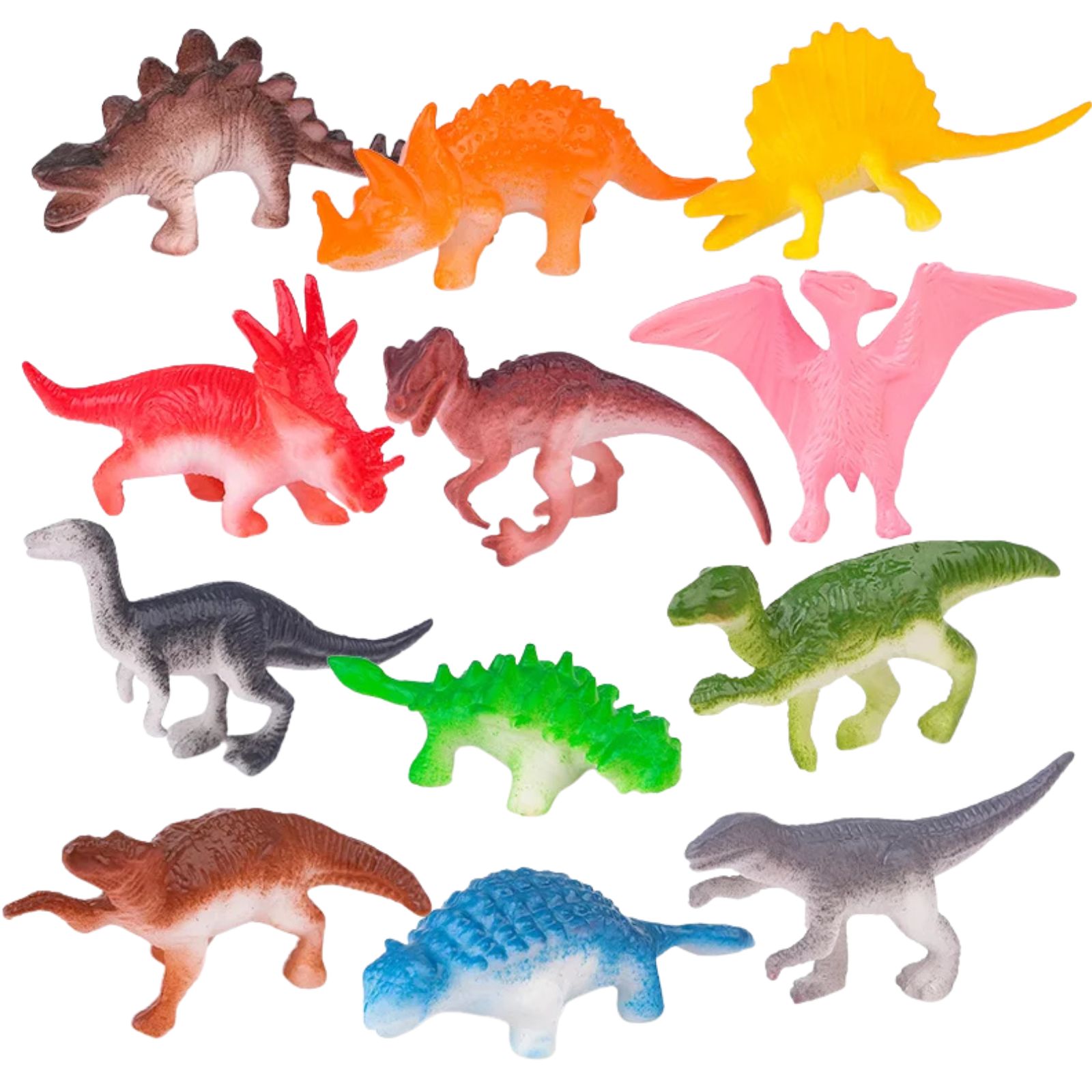 Plastic Dinosaur Toys (Pack of 12)