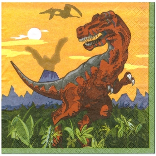 Dinosaur Small Napkins / Serviettes (Pack of 16)