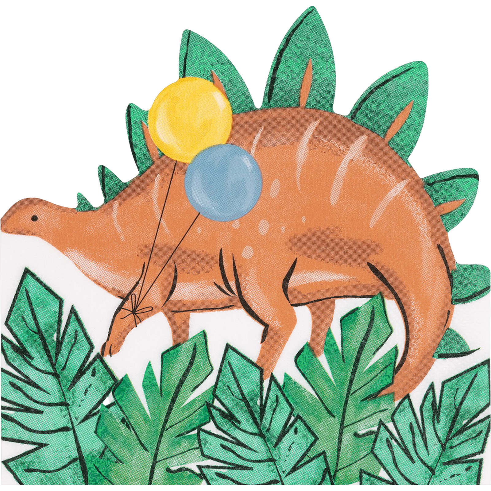 Partying Dinosaurs Large Napkins / Serviettes (Pack of 16) 