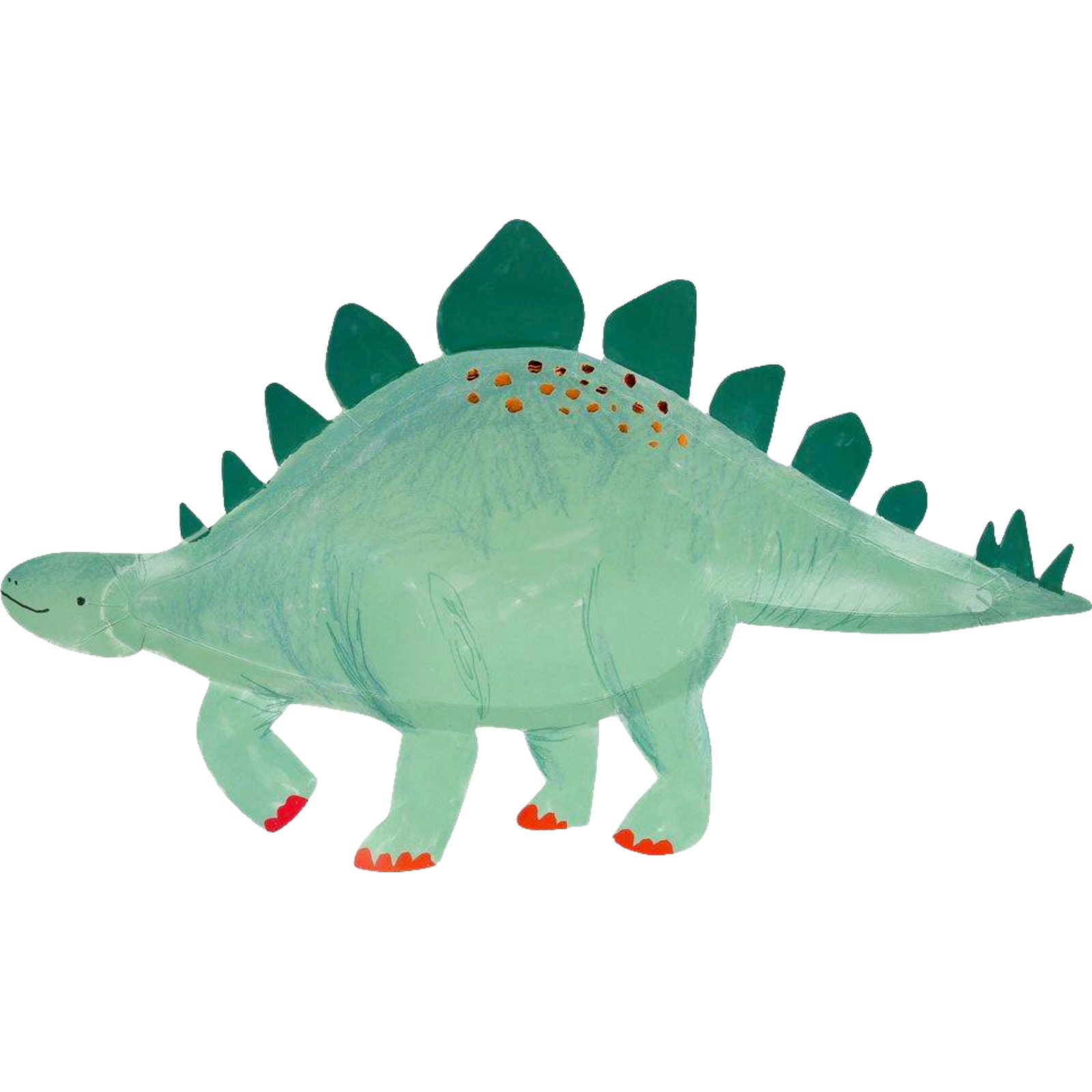 Meri Meri Dinosaur Kingdom Stegosaurus Paper Plates (Pack of 4)