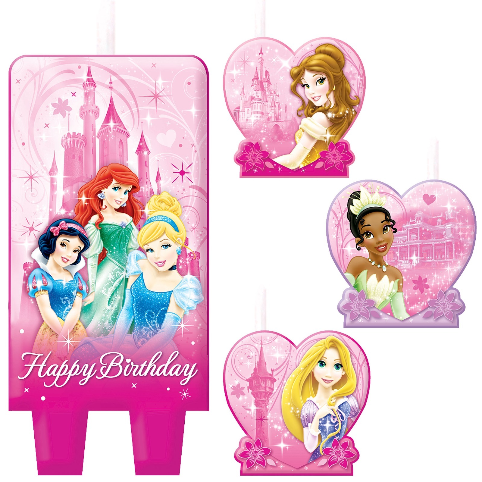 Disney Princess Mini Molded Candles (Set of 4)