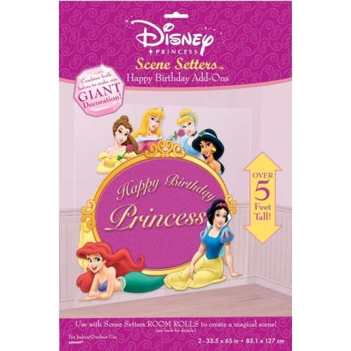 Disney Princess Happy Birthday Scene Setter Wall Decorations