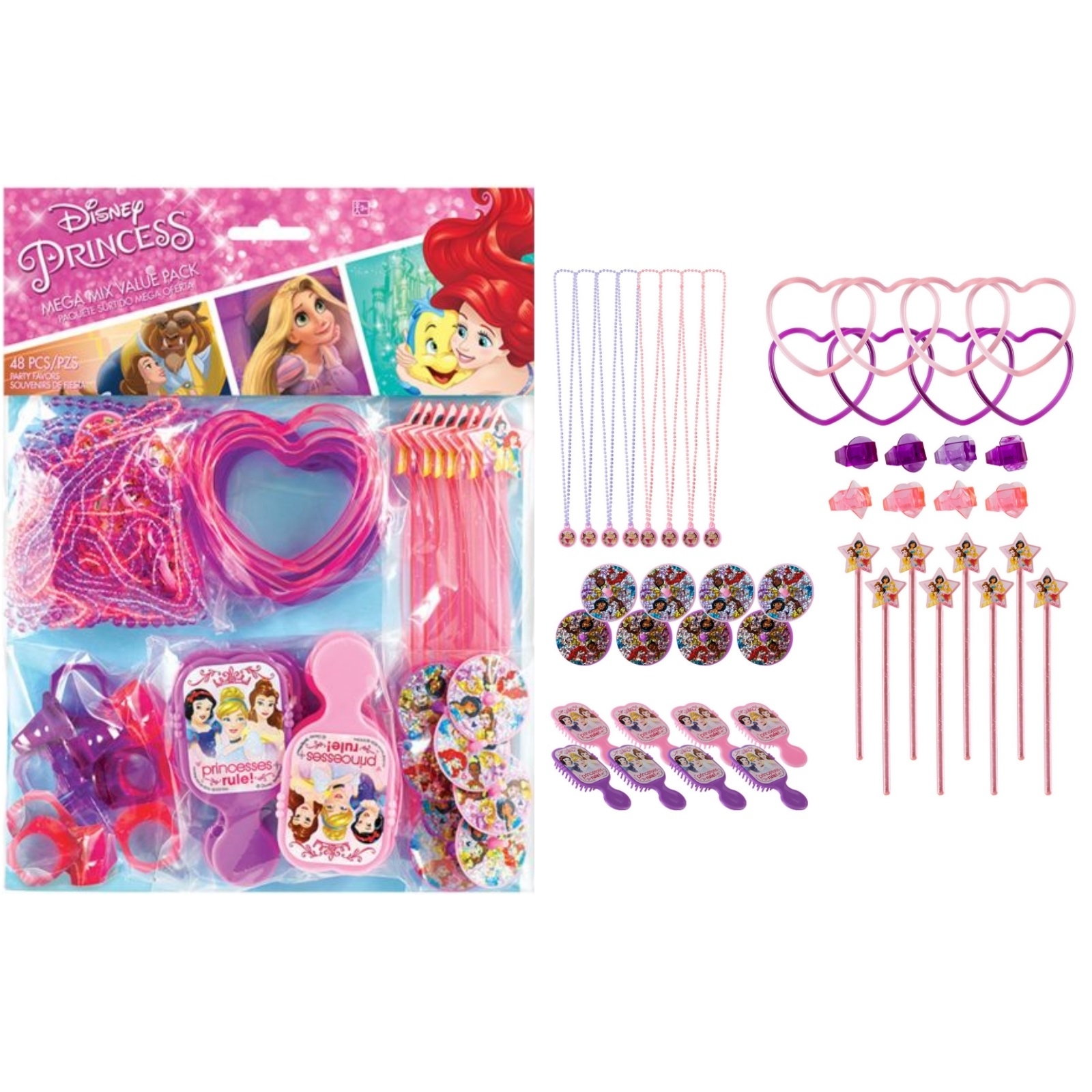 Disney Princess Dream Big Mega Value Favour Pack (48 Pieces)