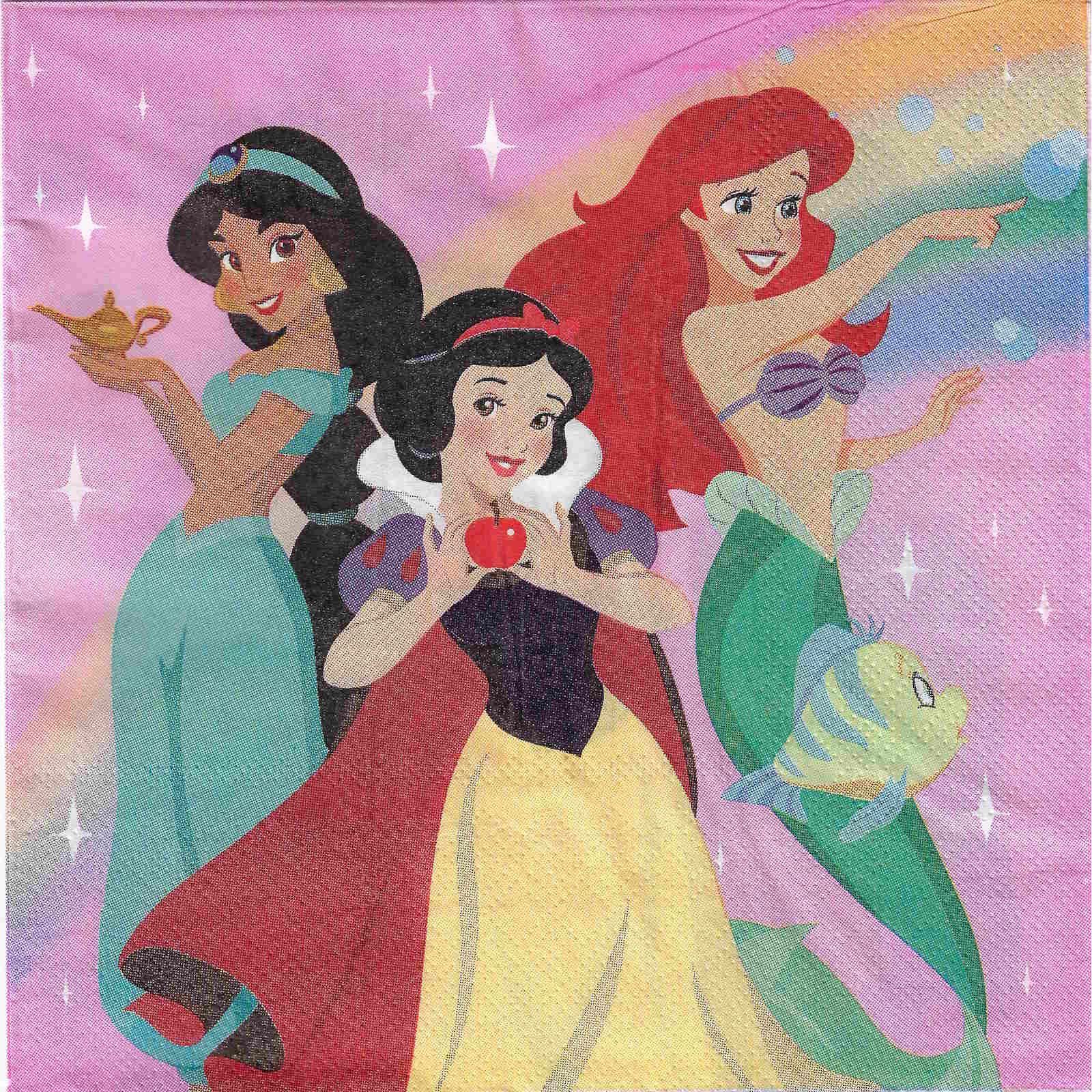 Disney Princess Character Large Napkins / Serviettes (Pack of 20)