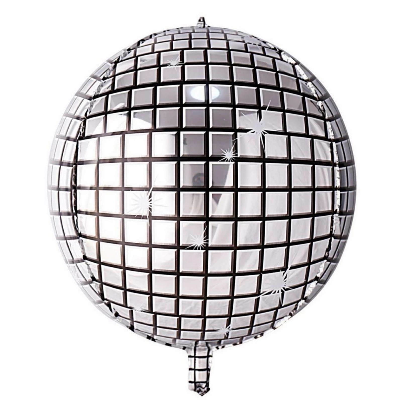 Silver Disco Sphere Balloon 60cm
